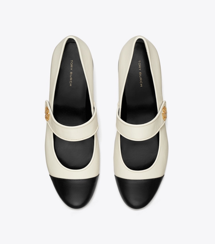 CAP-TOE MARY JANE HEEL BALLET