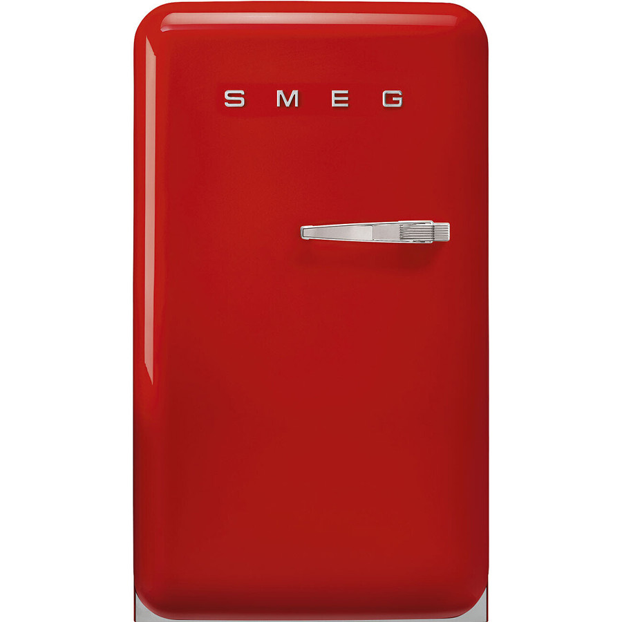FAB10LRD6 55cm Fridge with Icebox Left Hand Hinge Red