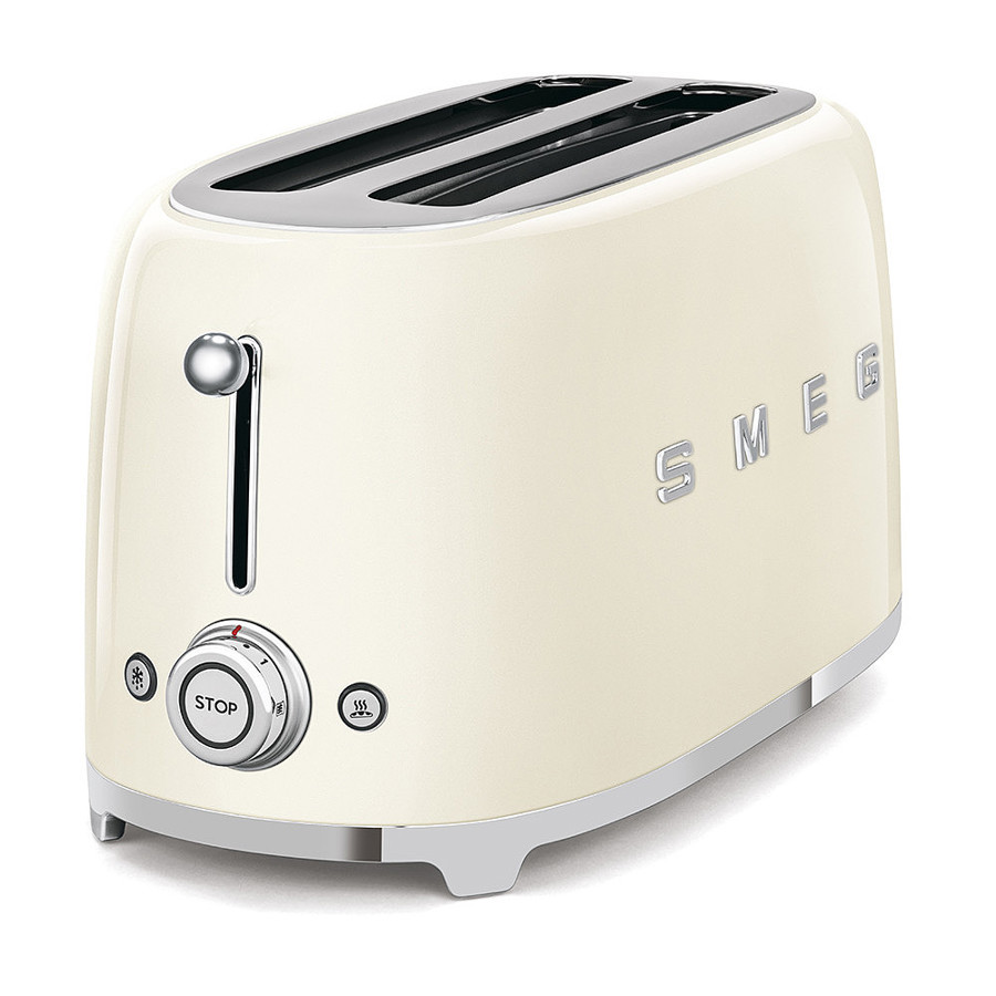Cream 4 Slice Long-Slot Toaster