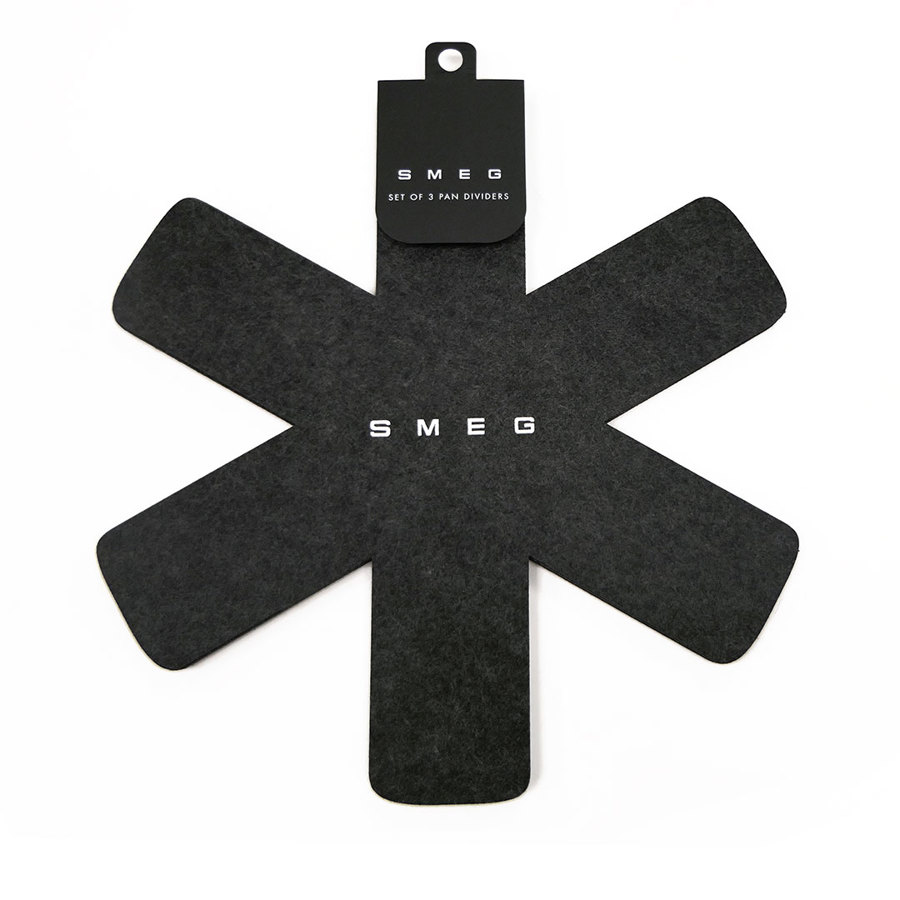 PANDIVIDER Set of 3 Smeg branded pan divider in felt