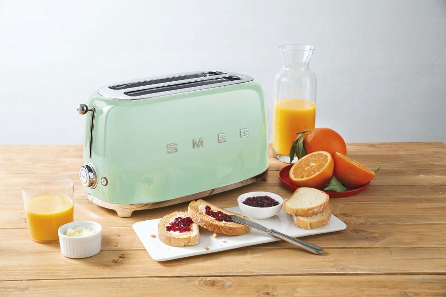 Pastel Green 4 Slice Long-Slot Toaster