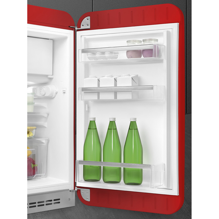 FAB10RRD6 55cm Fridge with Icebox, Right Hand Hinge, Red