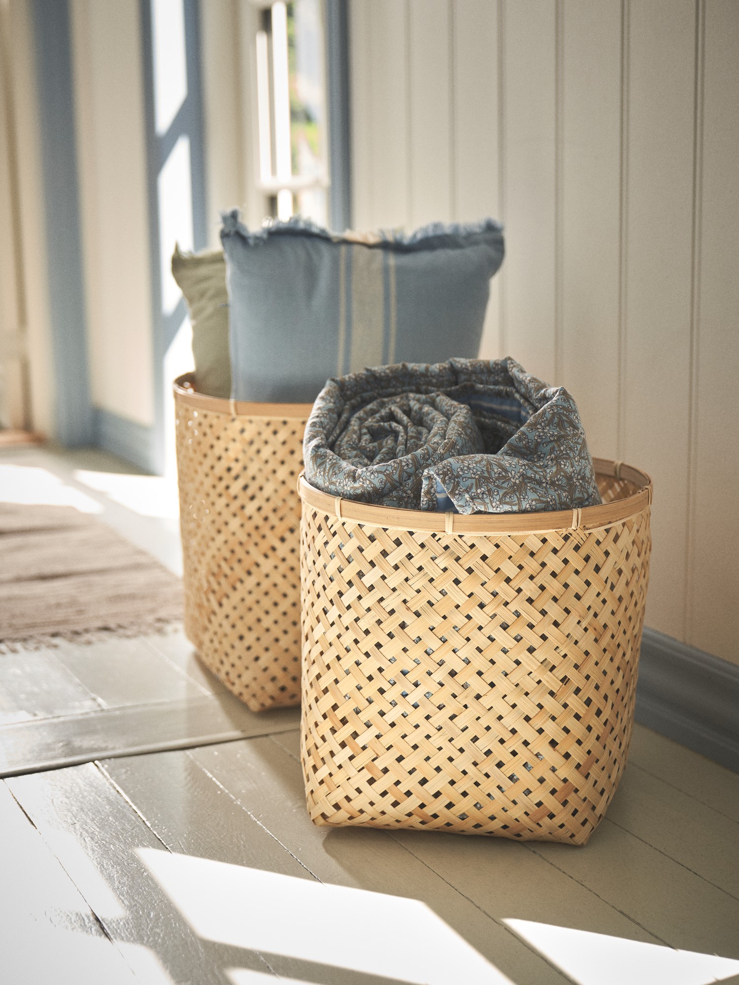 Basket Bamboo. Ø30 x 28 cm.