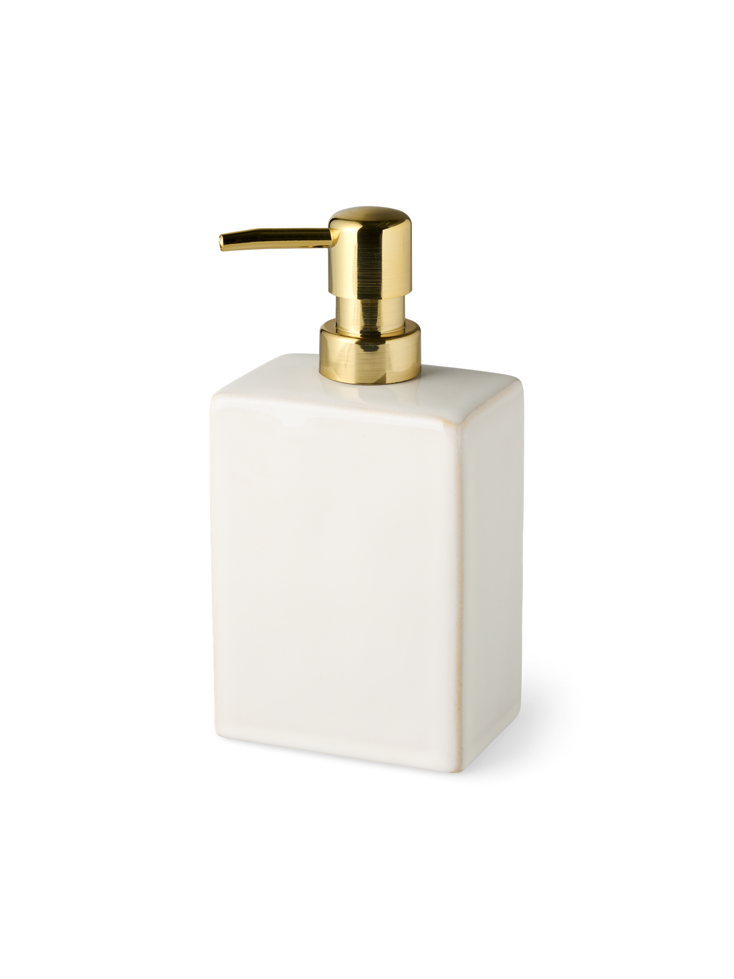 Soap dispenser Stoneware. 9.2 x 6.3 x 17.5 cm.
