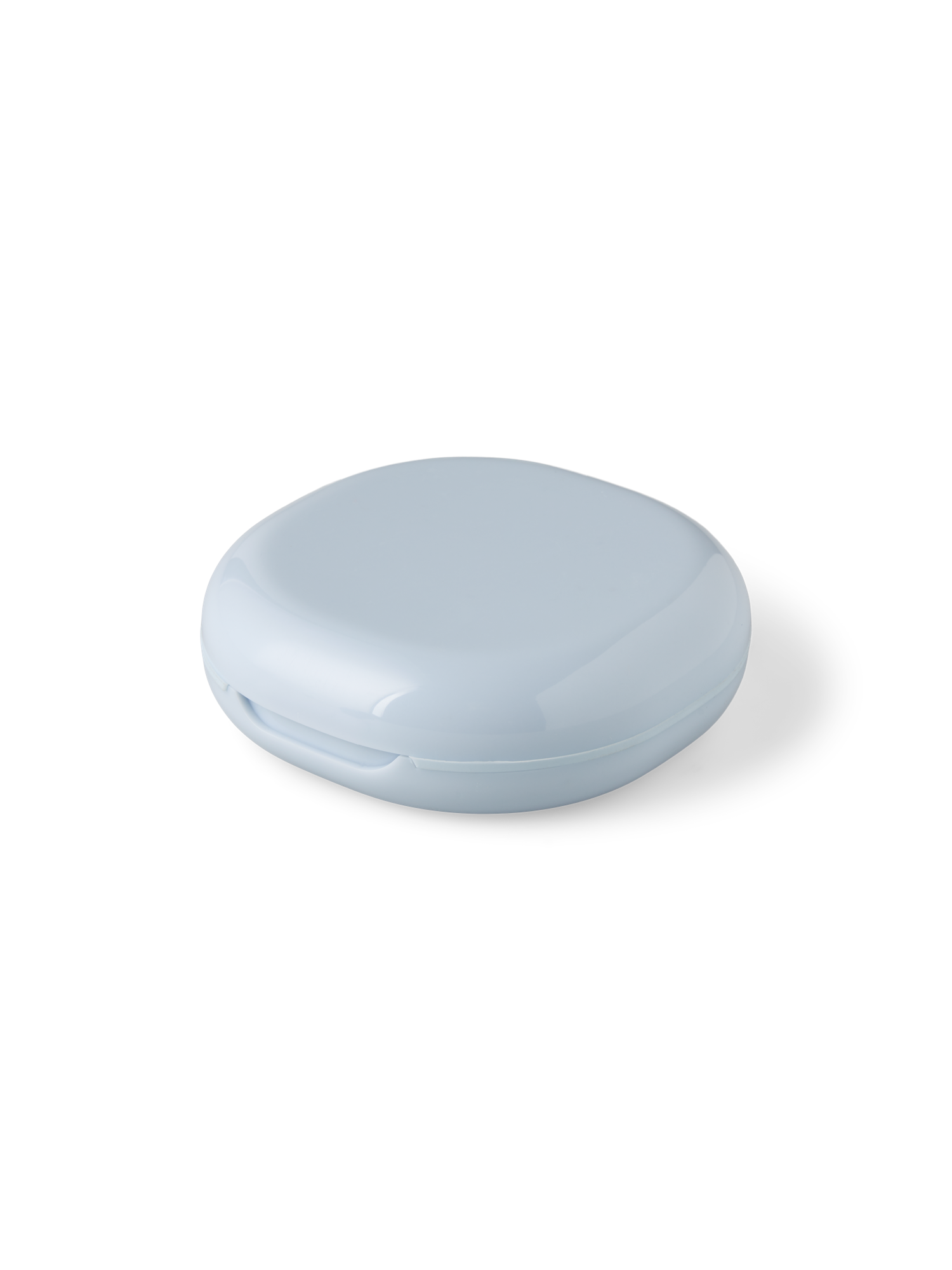 Travel pill case Polypropylene/silicone. Ø7.5 x 2.5 cm.