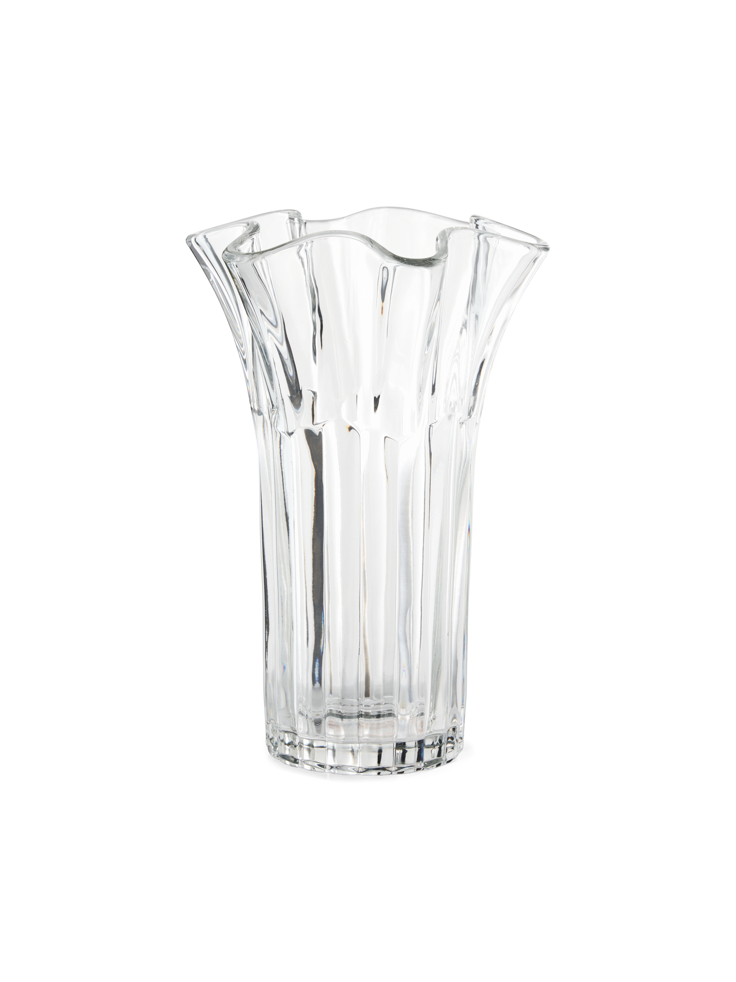 Vase Glass. 16 x 9 x 25 cm.