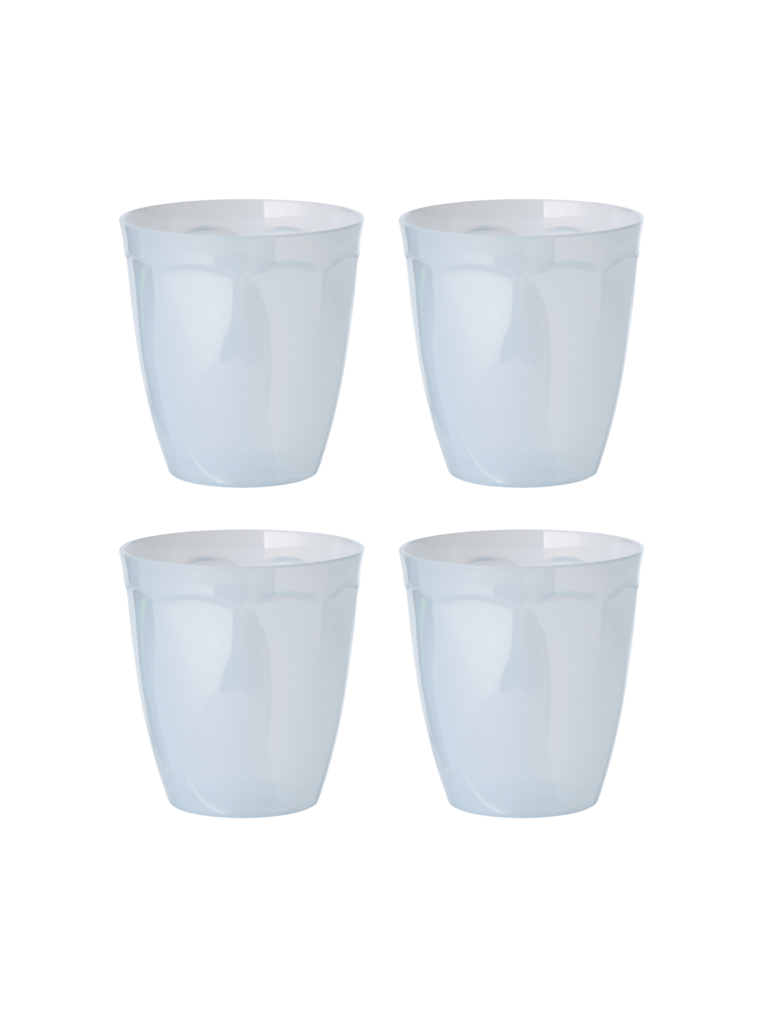 Reusable plastic glasses 4-pack Ø8.5. 4 pcs.