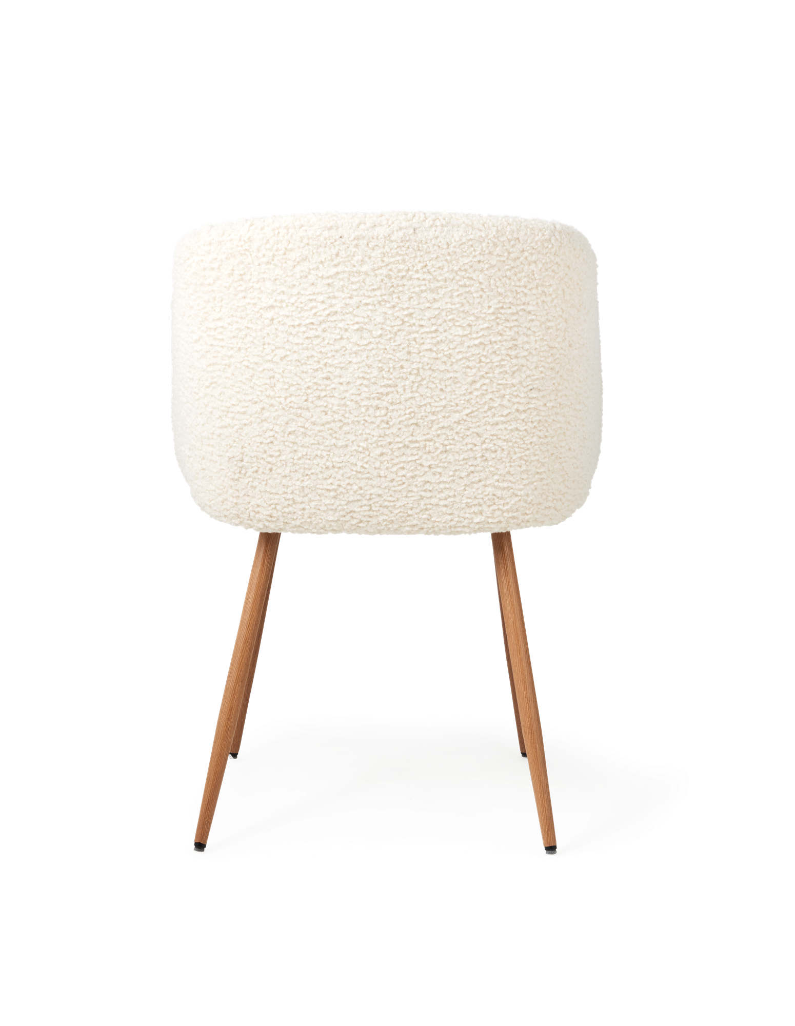 Chair with teddy fabric Polyester/polyurethane/steel. 54 x 47 x 81 cm.