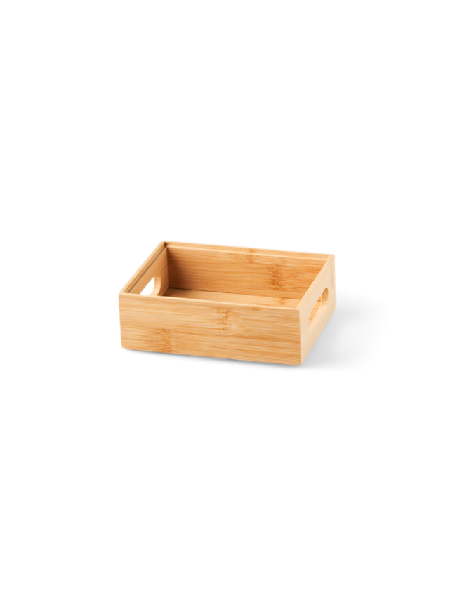 Stackable container Bamboo. 11.5 x 15 x 5 cm.