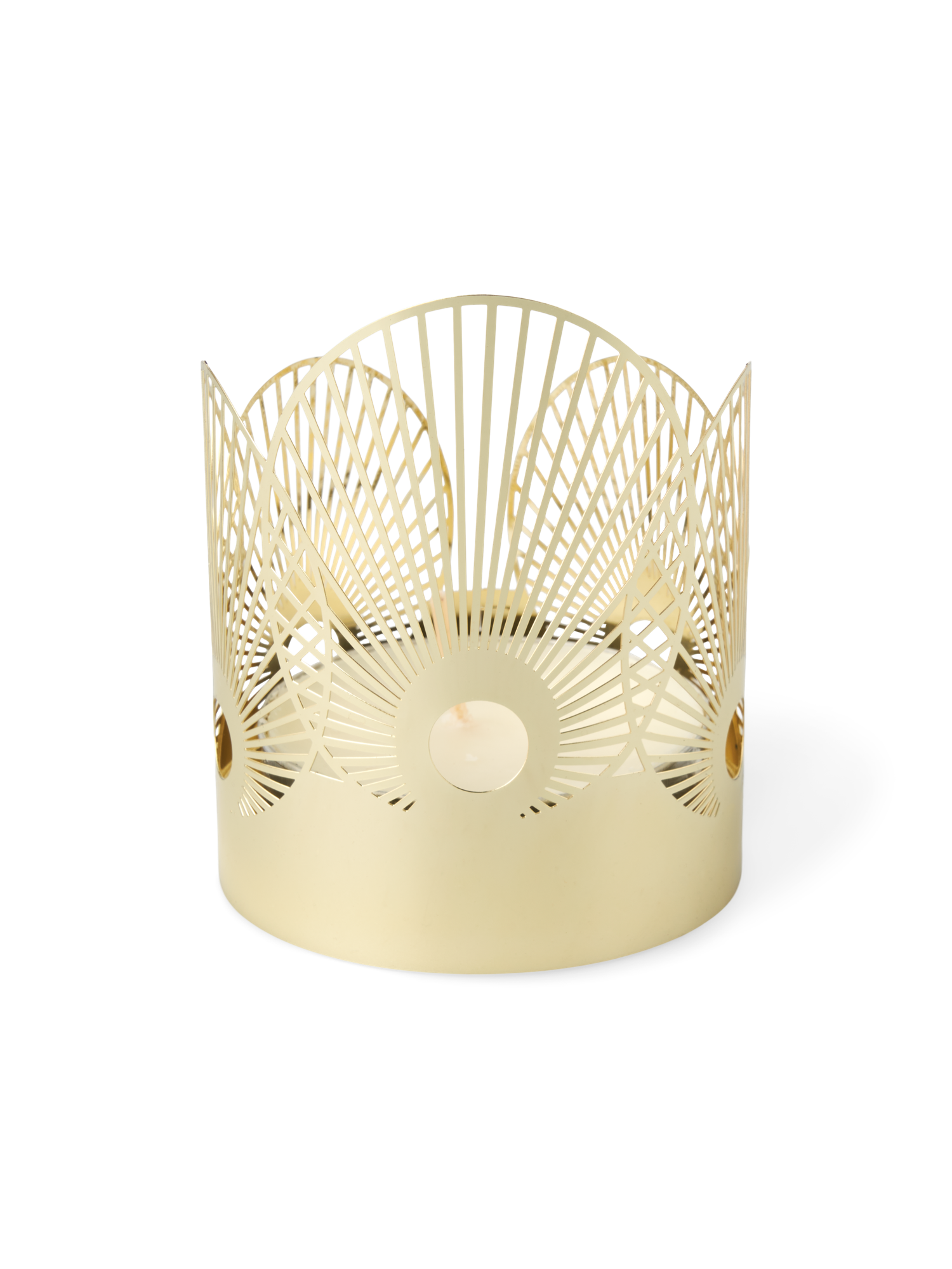 Tealight holder Metal.  Ø6.5 x 8.5 cm.