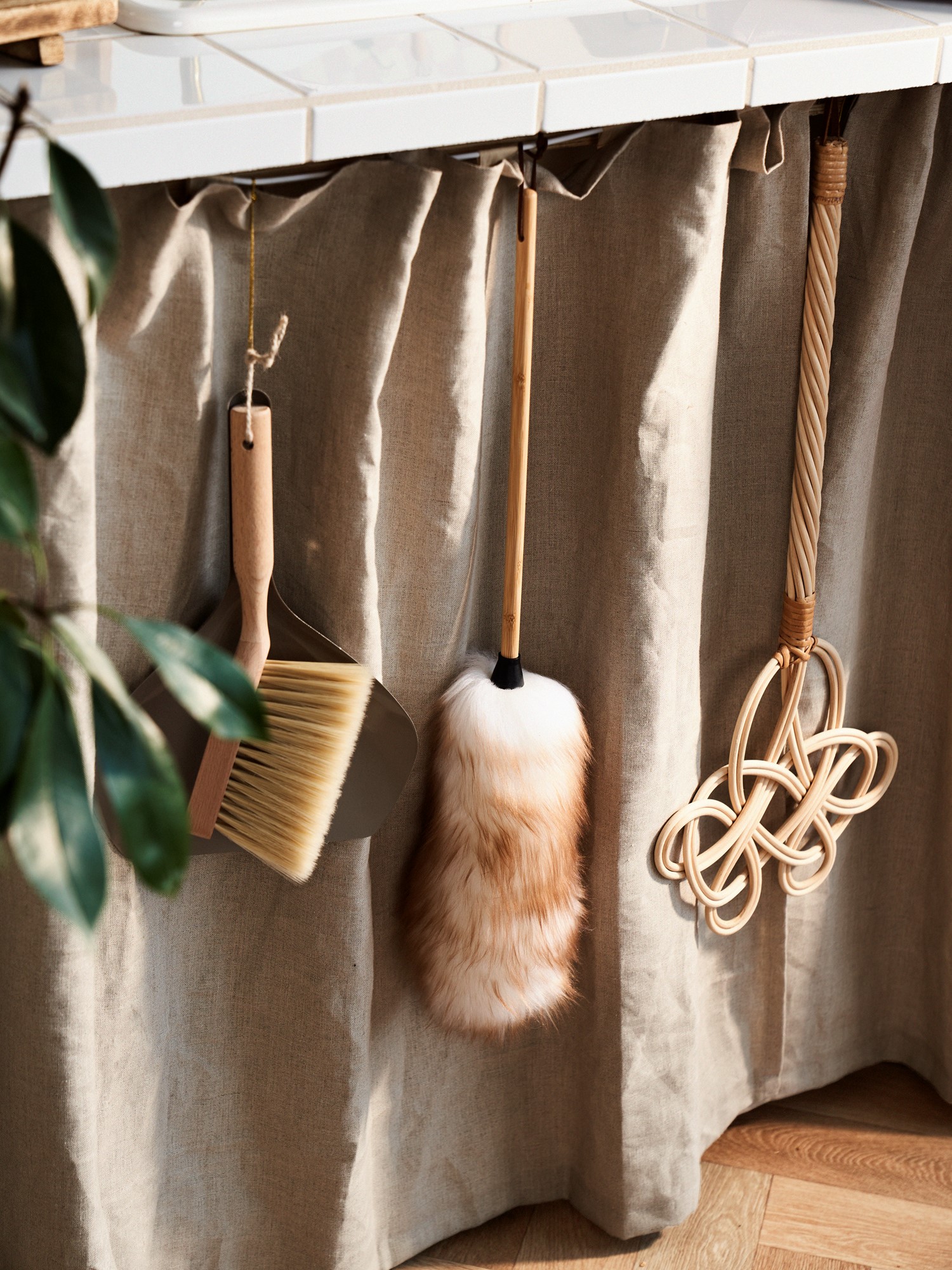 Cleaning duster Wool/bamboo. 55 cm.