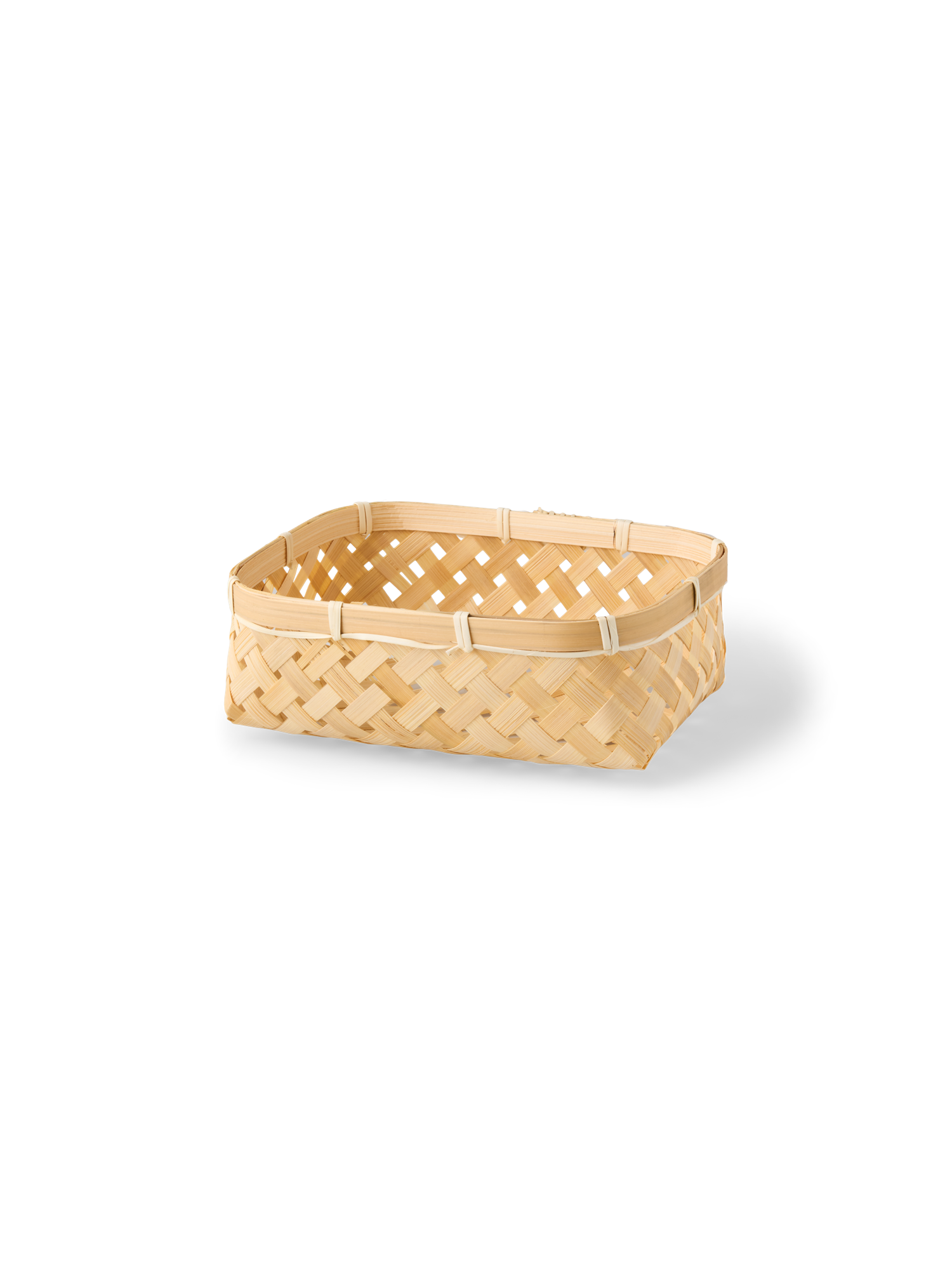 Basket Bamboo. 20.5 x 13 x 7 cm.