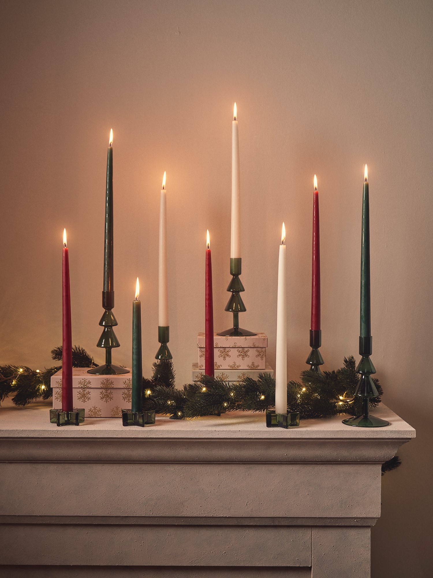 Candles 35 cm Paraffin wax. Ø2.2 x 35 cm. 2 pcs.