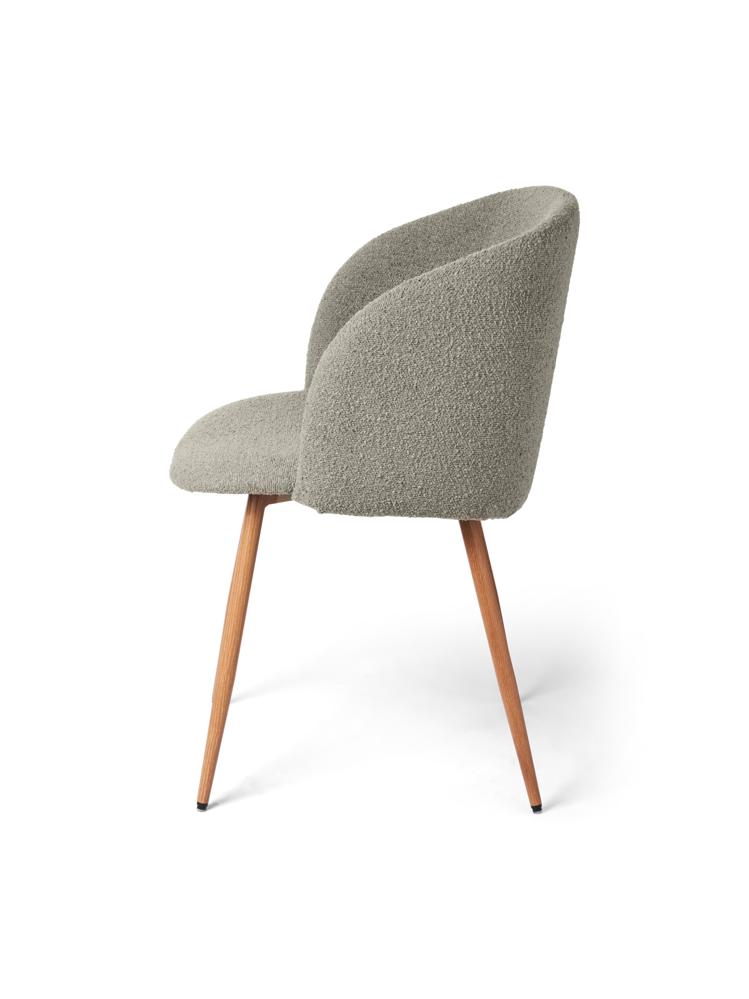 Chair with bouclé fabric 81 x 56.5 x 54 cm.