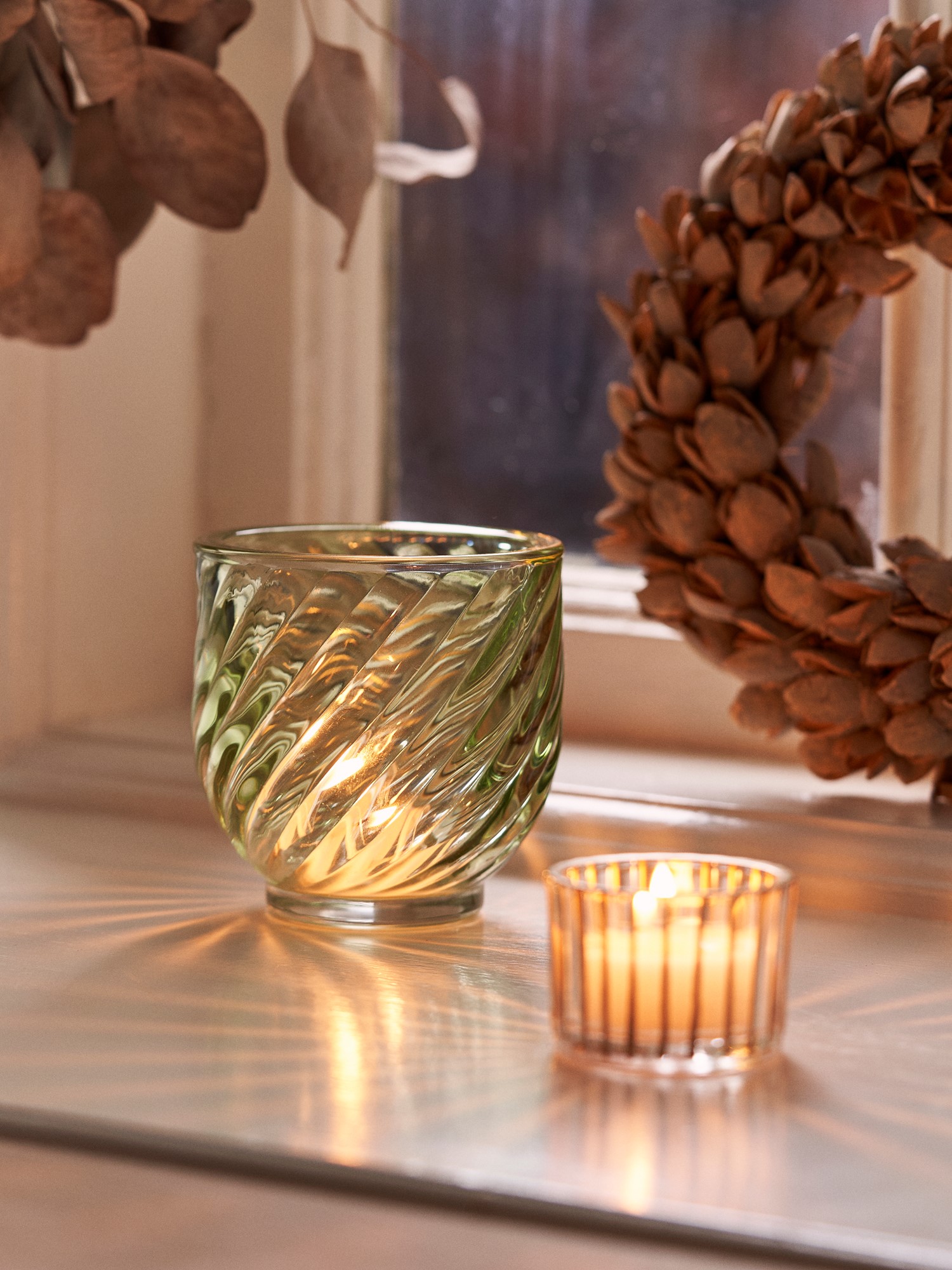 Tealight holder Glass. Ø9 x 9 cm.