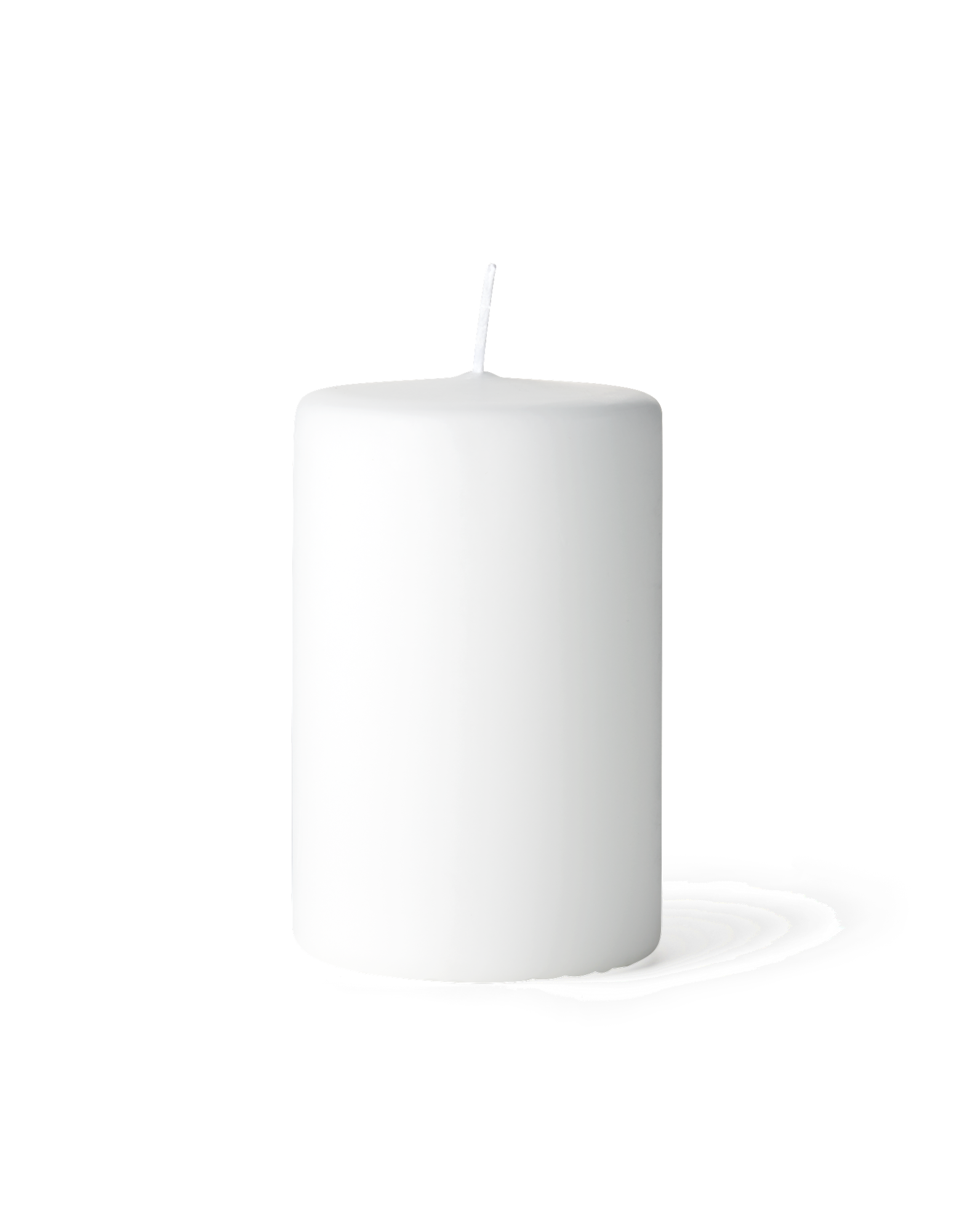 Pillar candle 12 cm Paraffin. 7.7 x 12 cm.