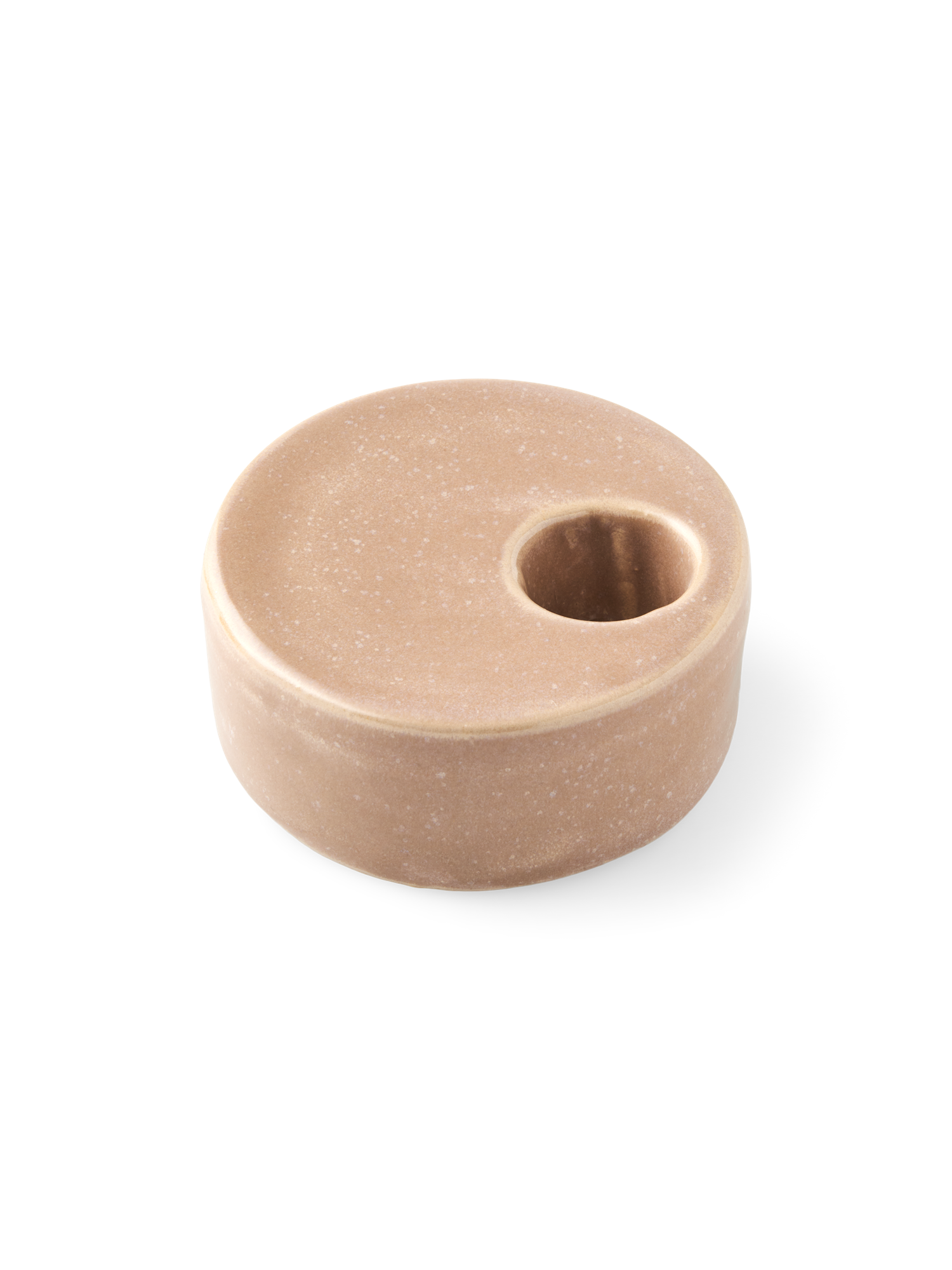 Candleholder Stoneware. Ø7 x 2.8 cm.