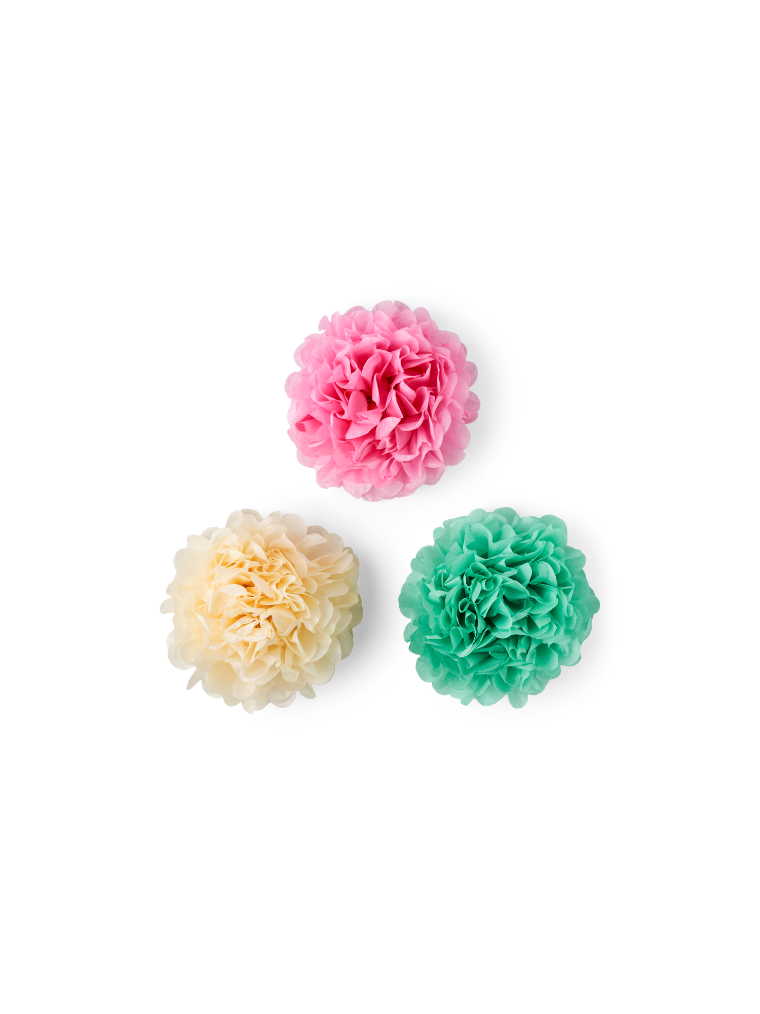 Pompoms Ø20 Paper. Ø20 cm. 3 pcs.