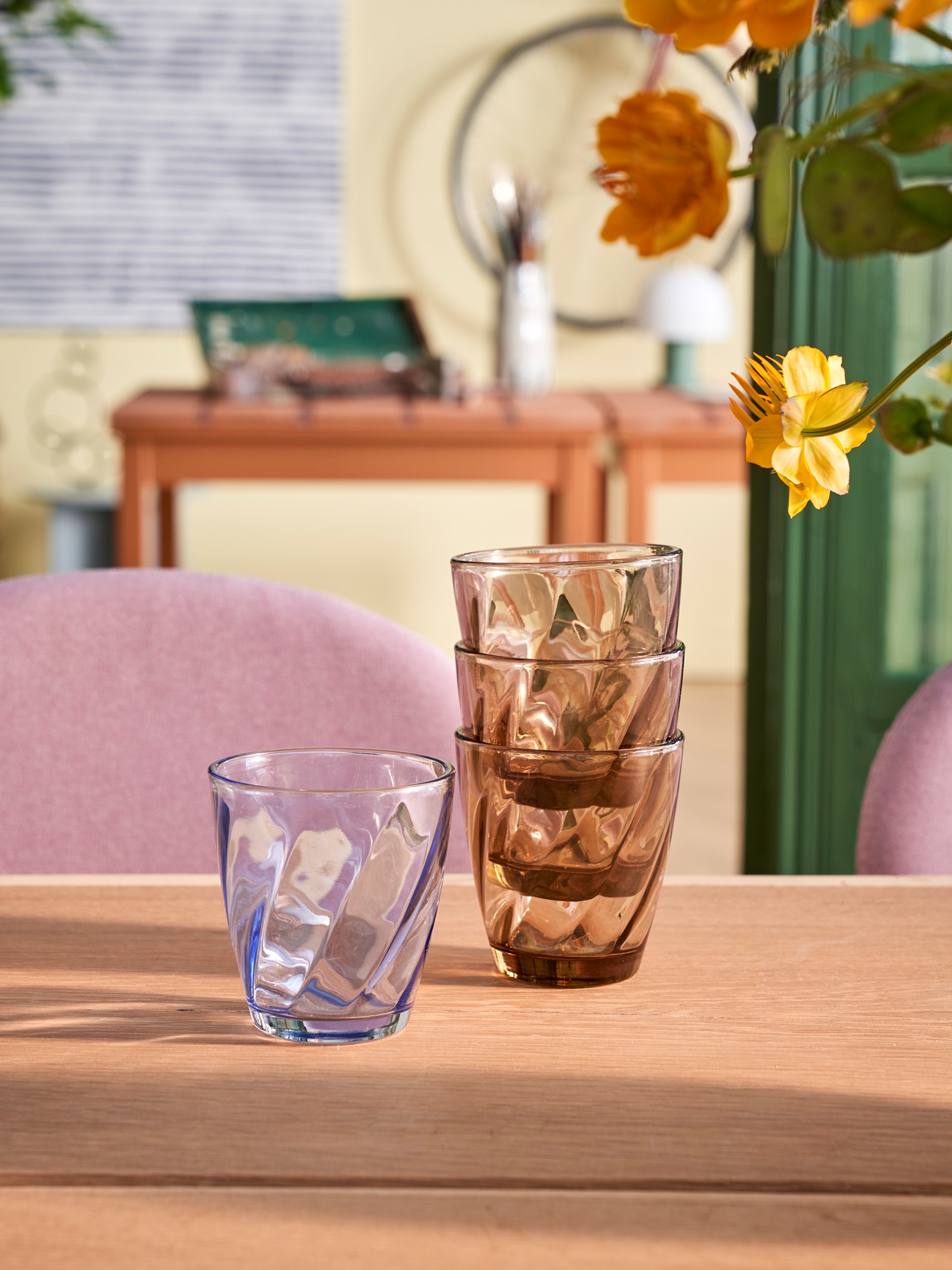 Drinking glass Glass. 8.5 x 9 cm.