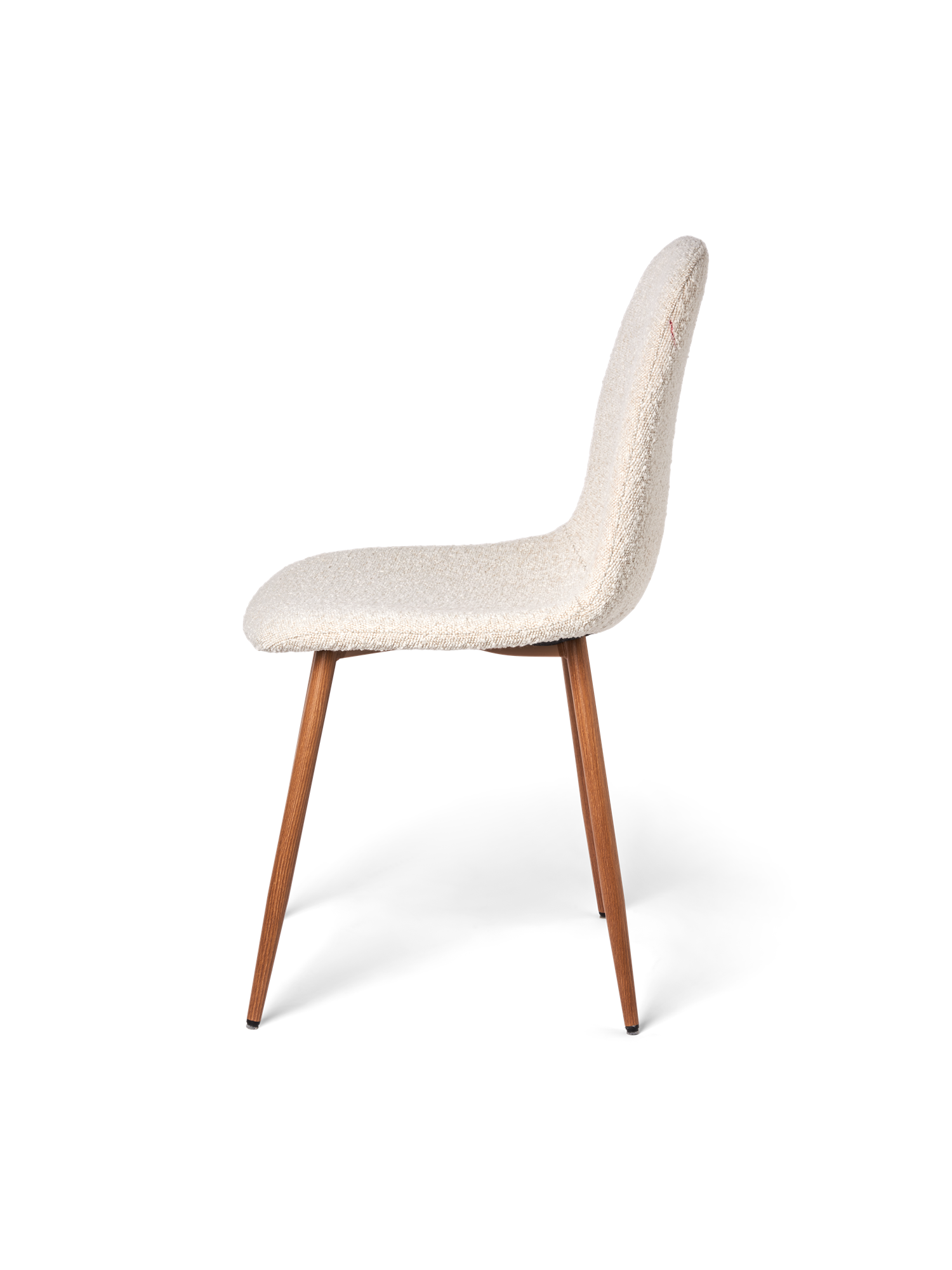 Chair with bouclé fabric Polyester/steel/polyurethane. 40,5 x 44,5 x 89/48,5 cm.