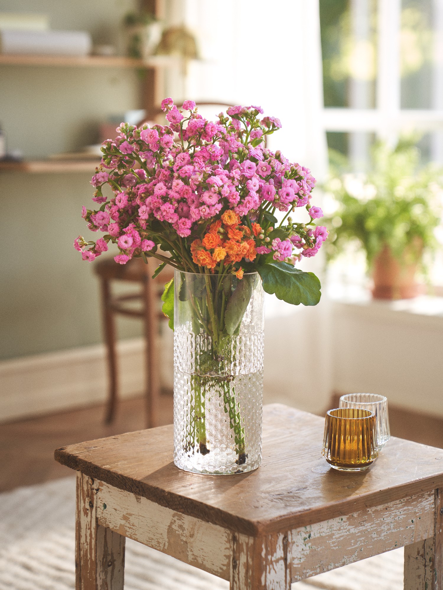 Vase Glass. Ø11 x 24 cm.