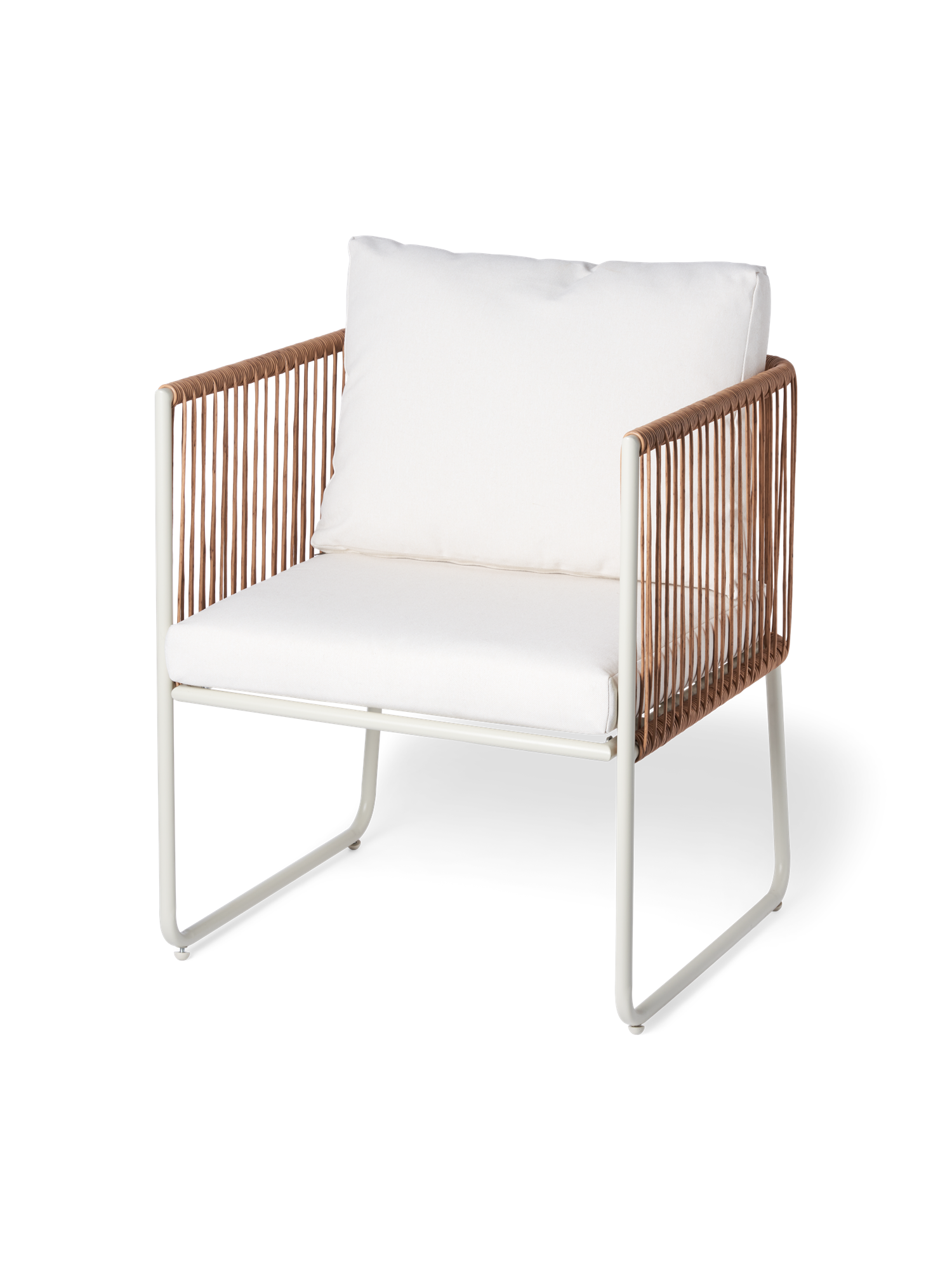 Garden chair Steel/polyethylene/cotton/polyester. 60 x 55 x 68 cm.