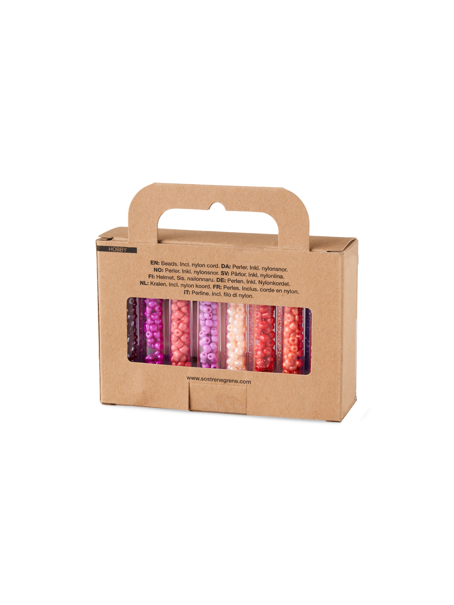 Beads set 2 sizes. 16 x 5 g.