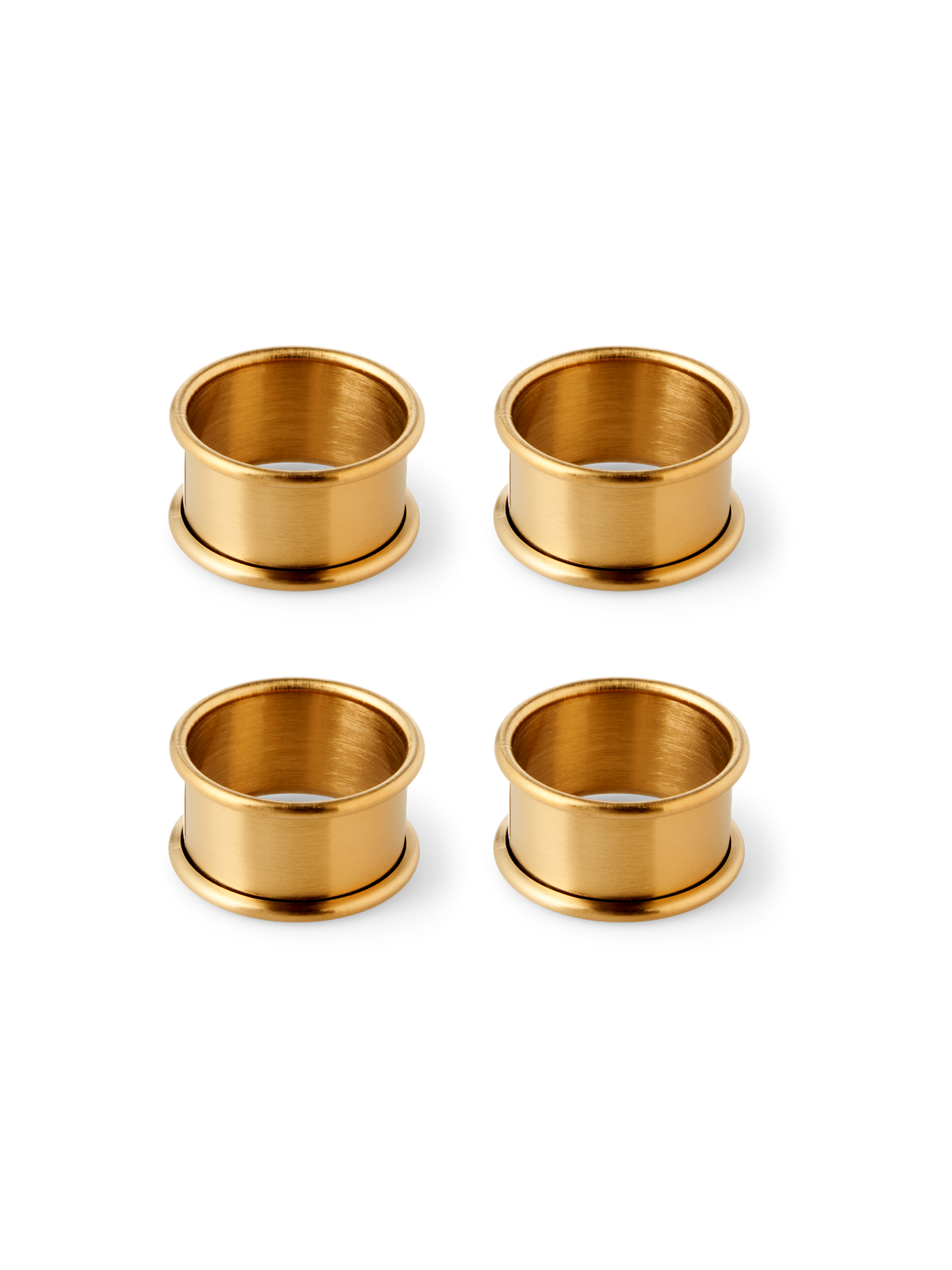 Napkin rings 4-pack Brass. Ø4.5 cm. 4 pcs.