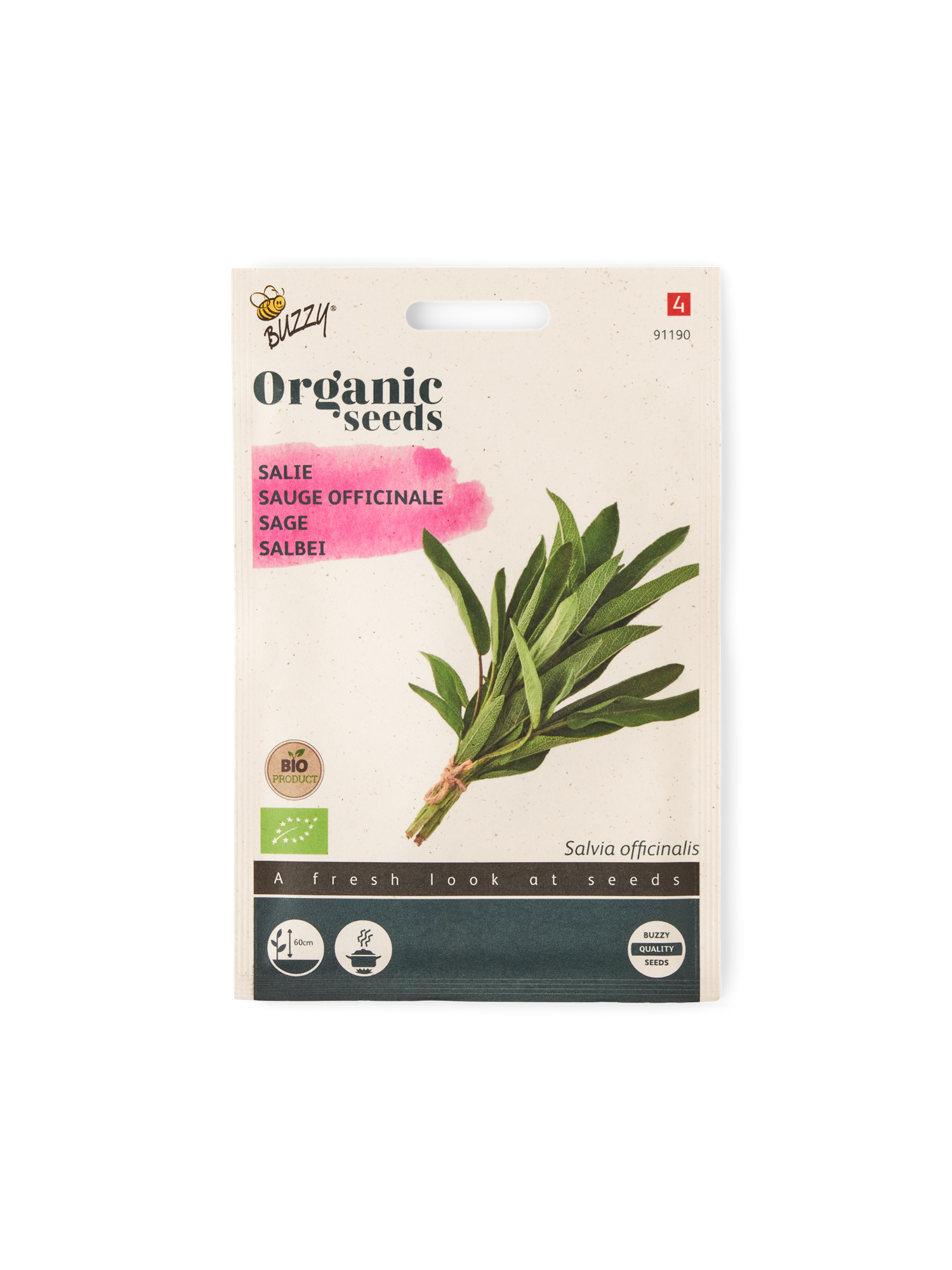 Buzzy® Organic Sage Seeds. 0.5 g.