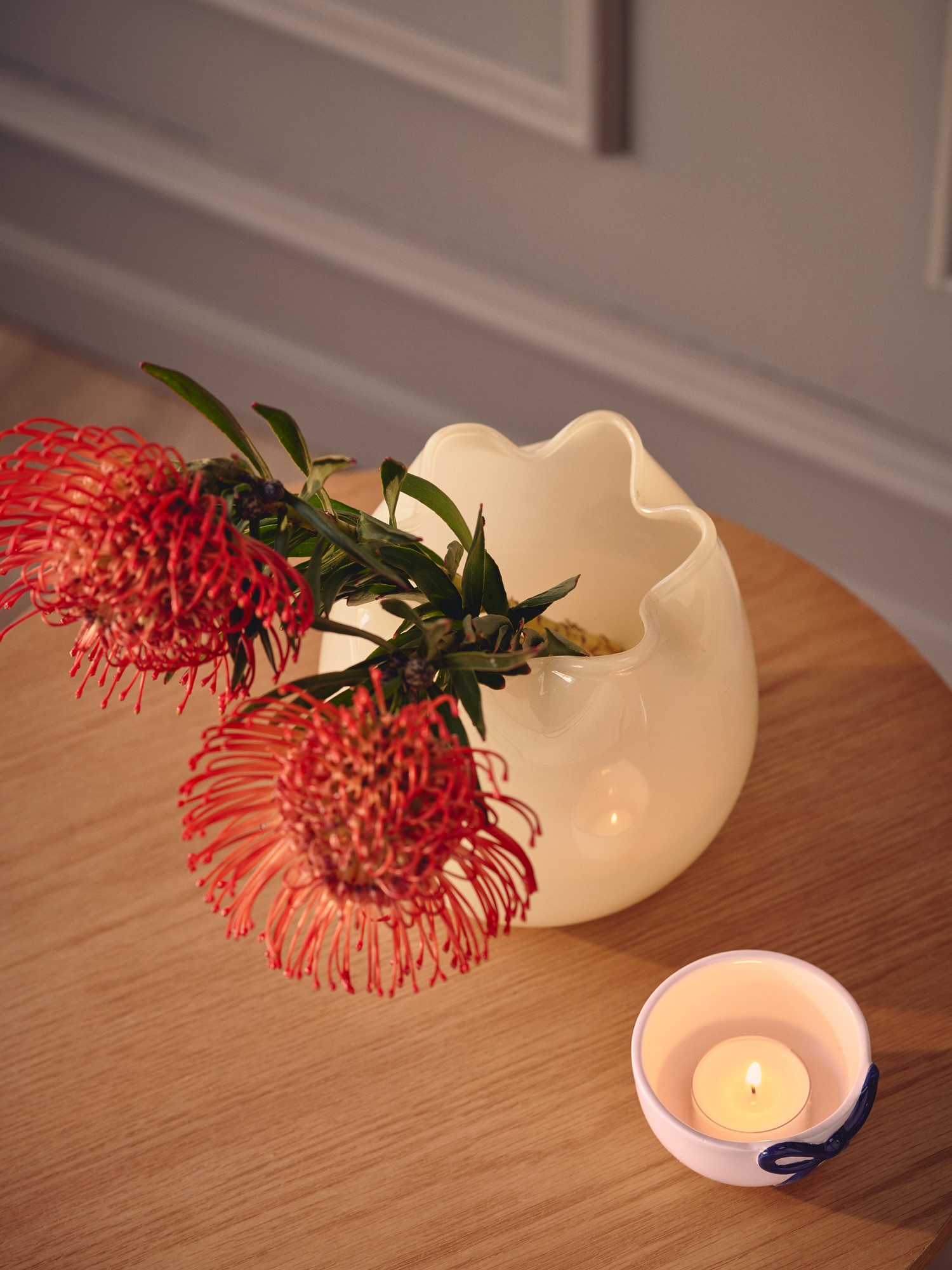 Vase Glass. 15 x 15 cm.