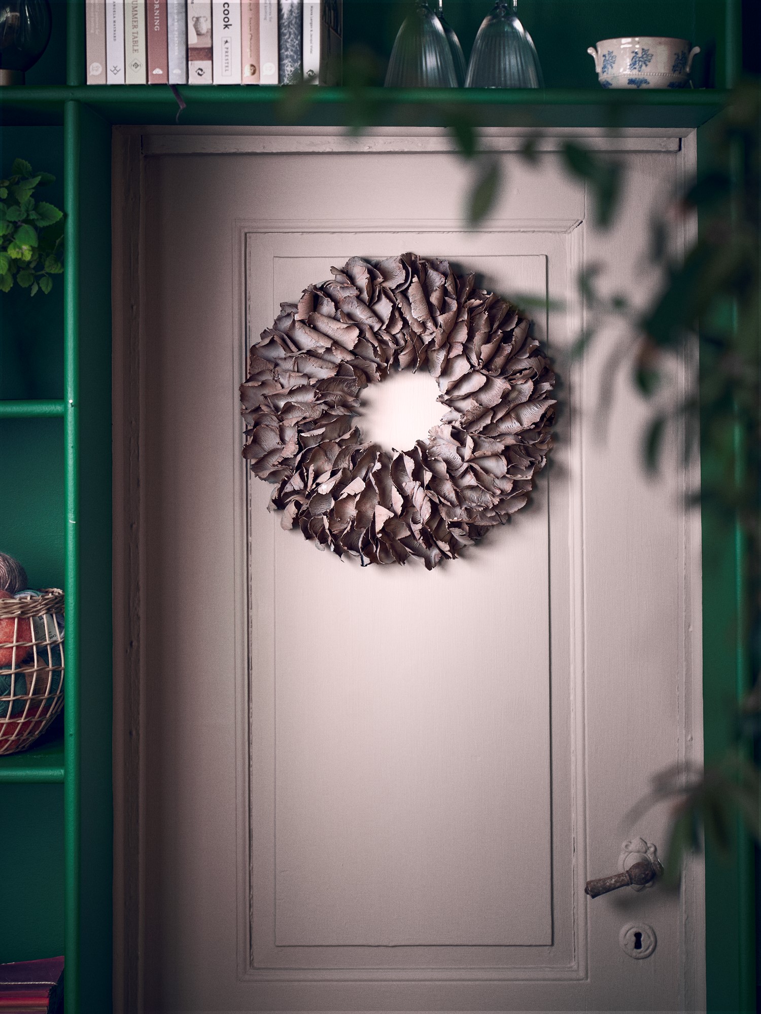 Palm Petal wreath Ø40 Palm fruit leaf/coconut fibre. Ø40 cm.