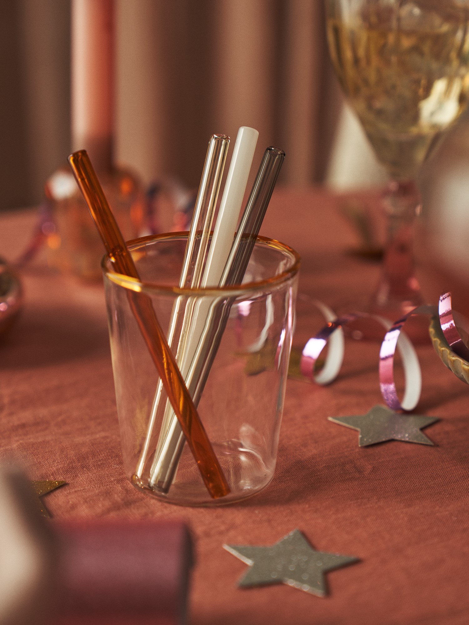 Glass straws 4-pack Glass. 14 cm. 4 pcs.