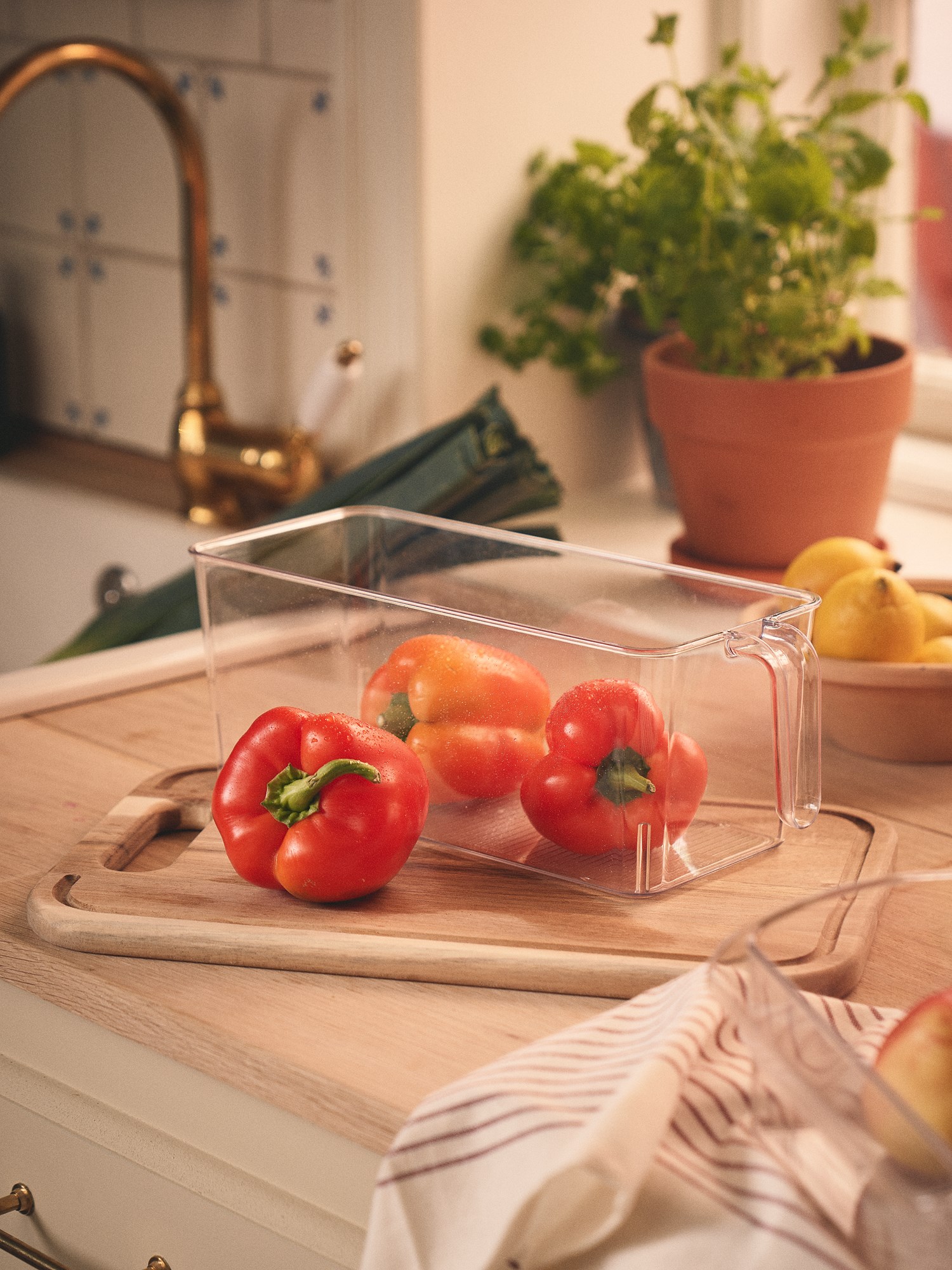 Fridge storage 30 x 12 x 11 cm.