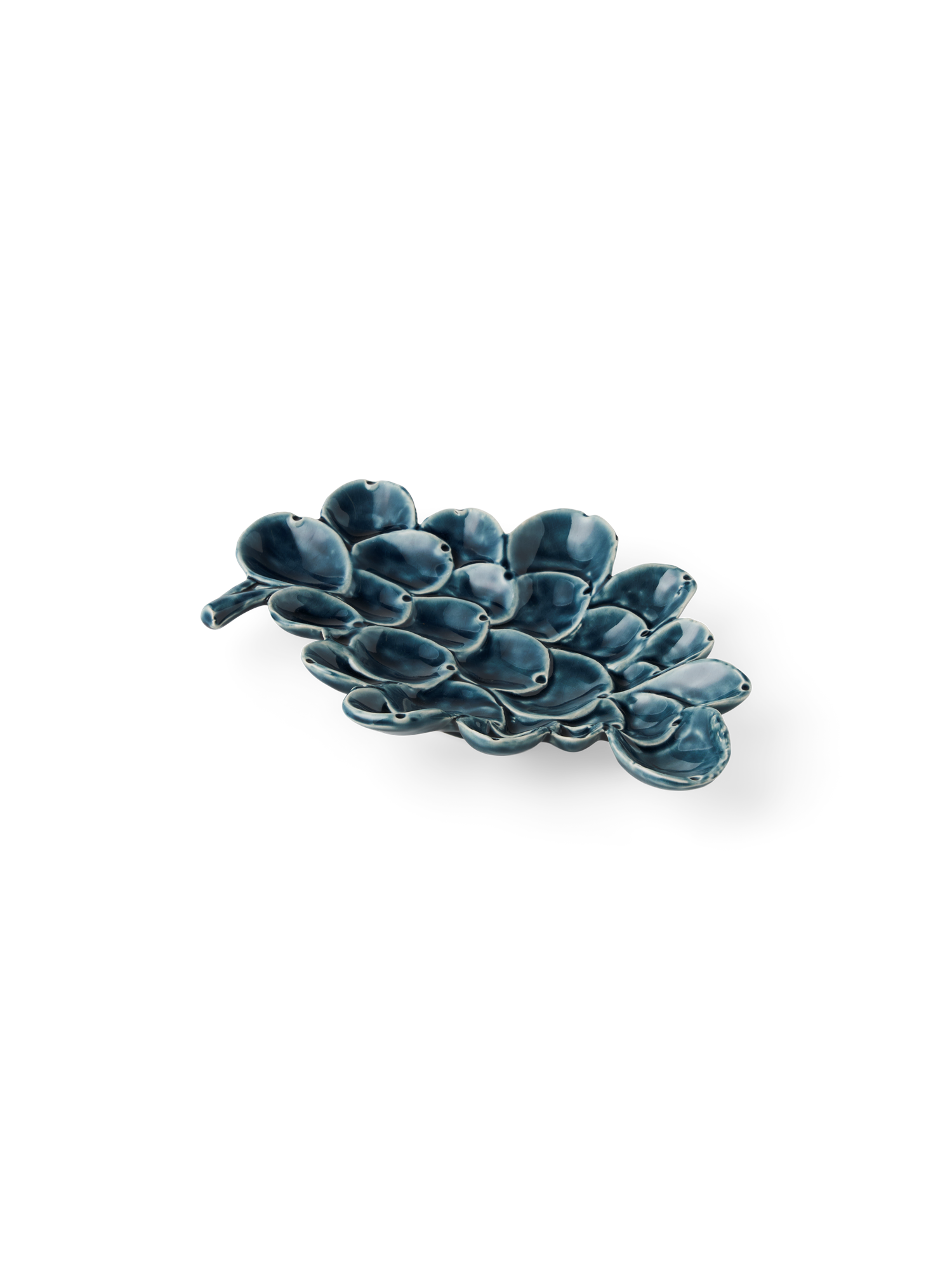 Decorative dish Stoneware. 23.2 x 16.5 x 3.2 cm.