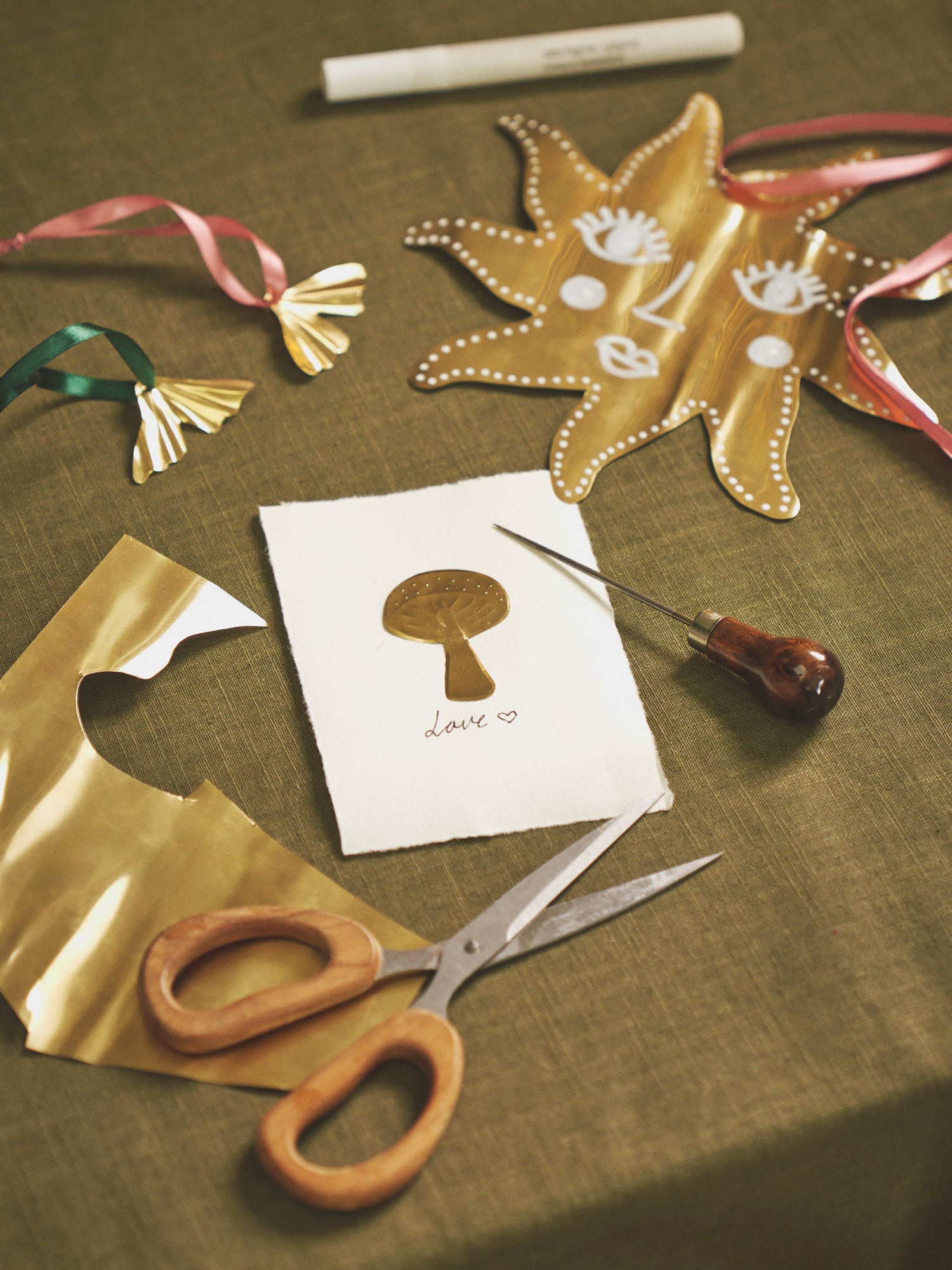 Brass sheet 25 x 20 cm.