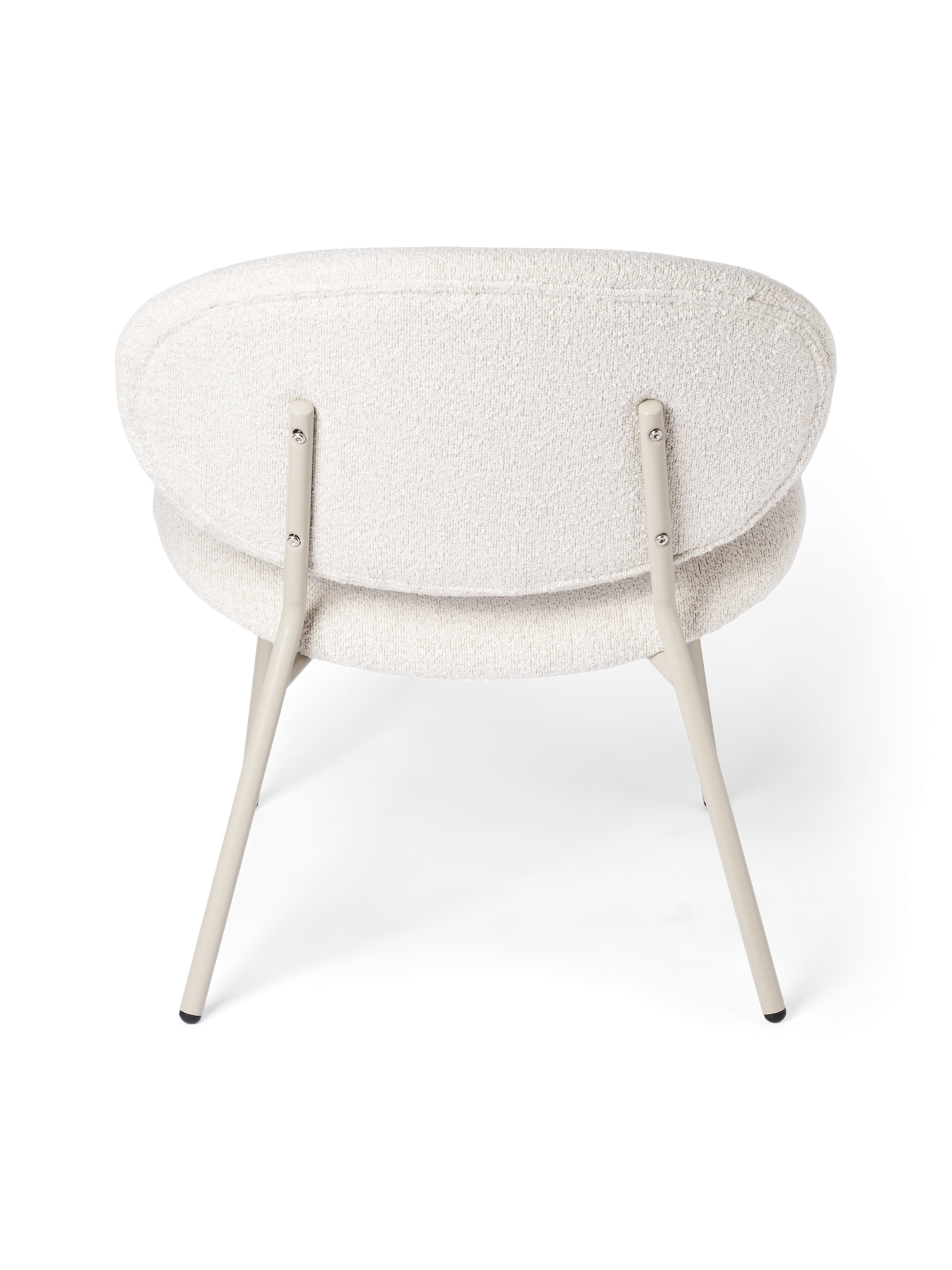 Lounge chair with bouclé fabric 67 x 78.5 x 75.5 cm.