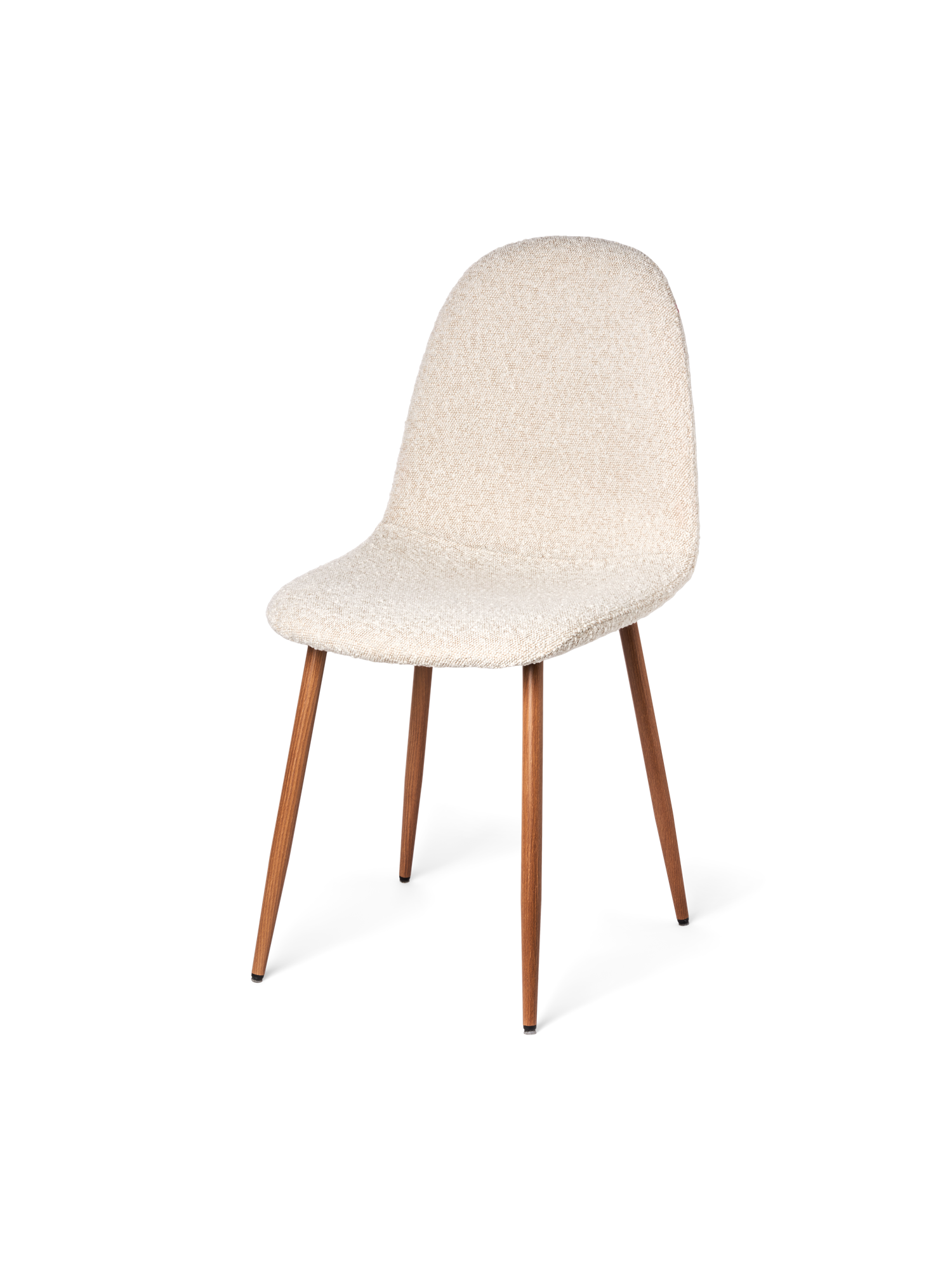Chair with bouclé fabric Polyester/steel/polyurethane. 40,5 x 44,5 x 89/48,5 cm.