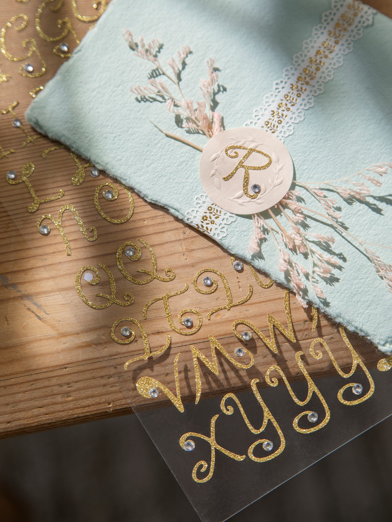 Letter stickers 75 letters.