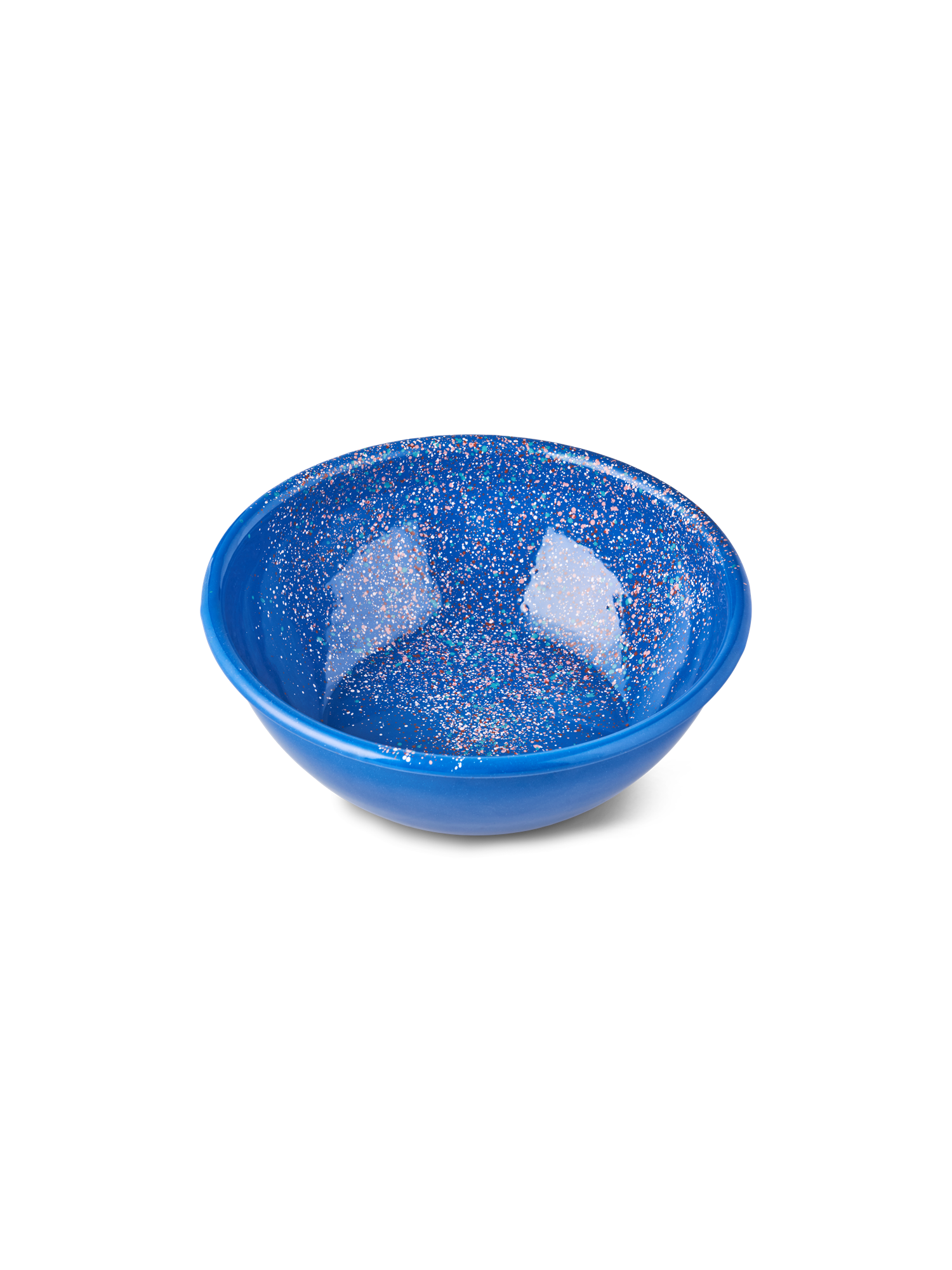Flow Fest salad bowl - blue Enameled steel. Ø26 cm.