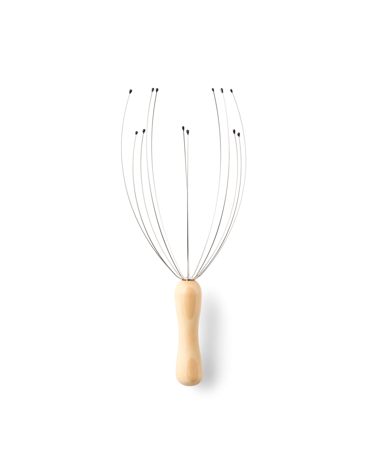 Head massager Metal/rubber wood. 25 cm.