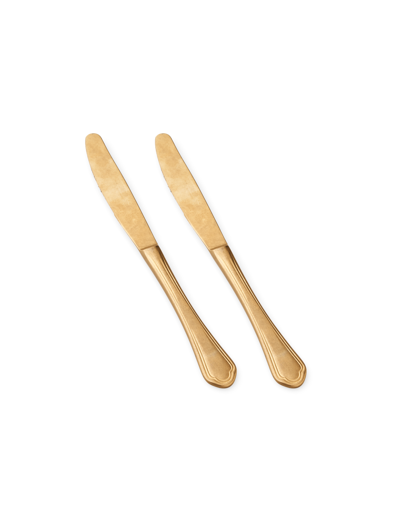 Knife Gold Stainless steel/PVD. 24 cm. 2 pcs. 2 pcs.