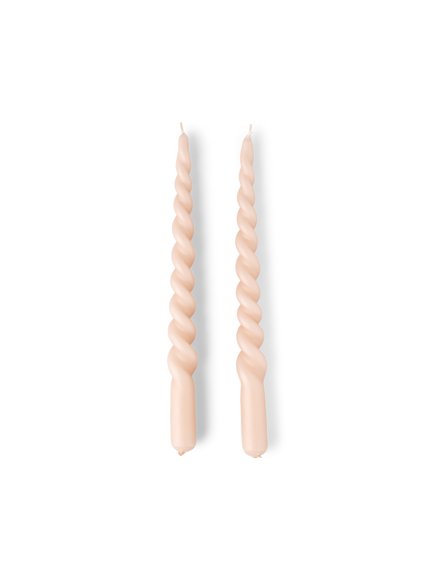 Twisted candles 28 cm Paraffin wax. 28 x 2.2 cm. 2 pcs.