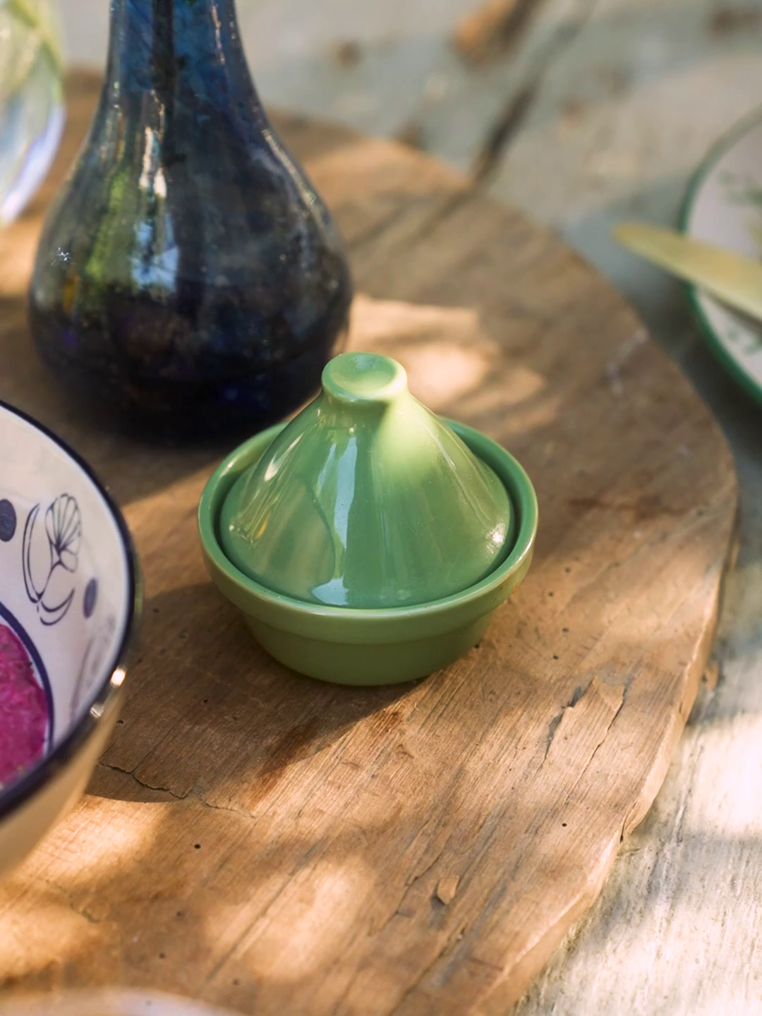 Tagine jar Stoneware. Ø7 x 6 cm.