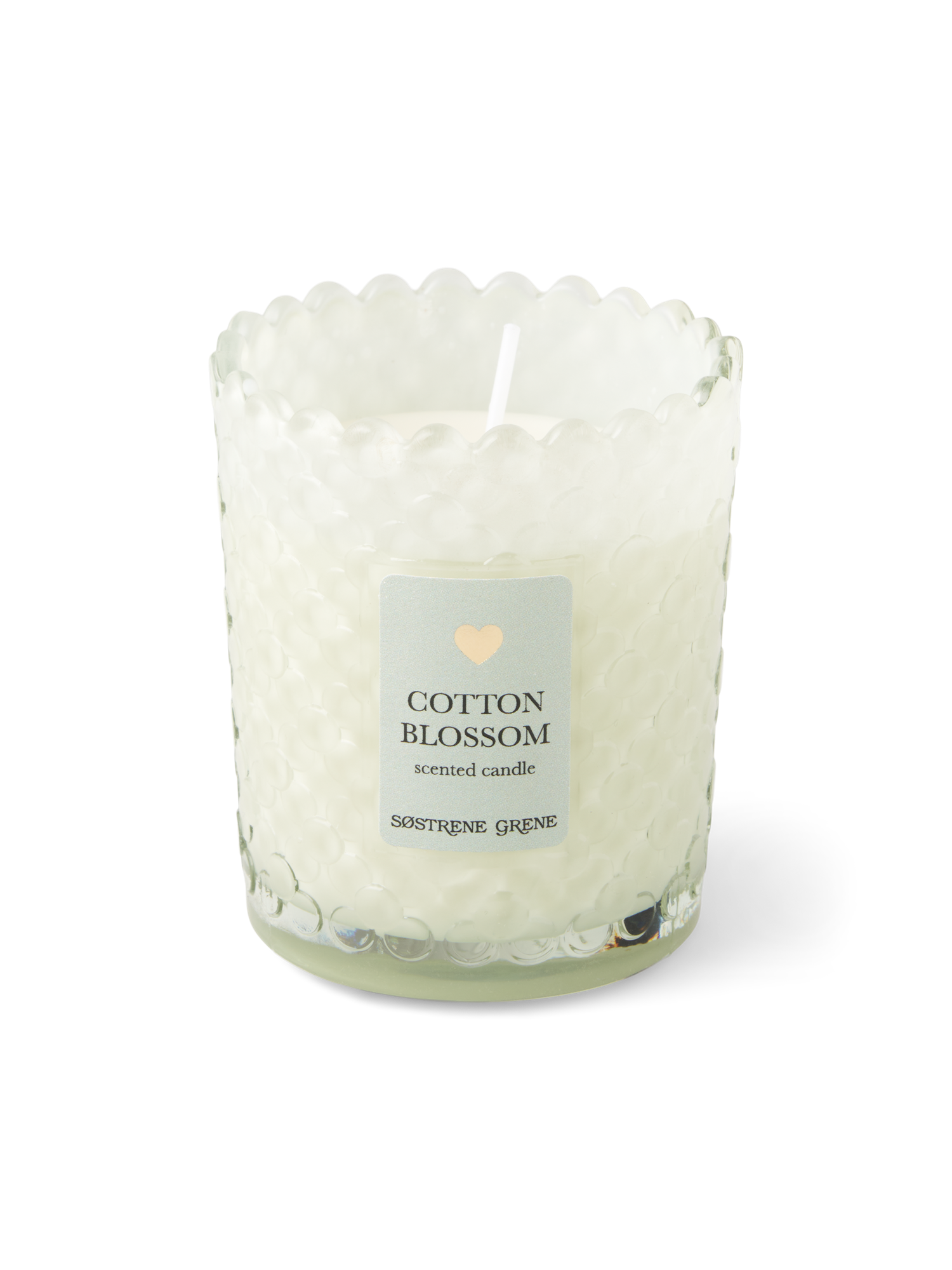 Scented candle Cotton Blossom Rapeseed wax/scent/glass. 23 hours.
