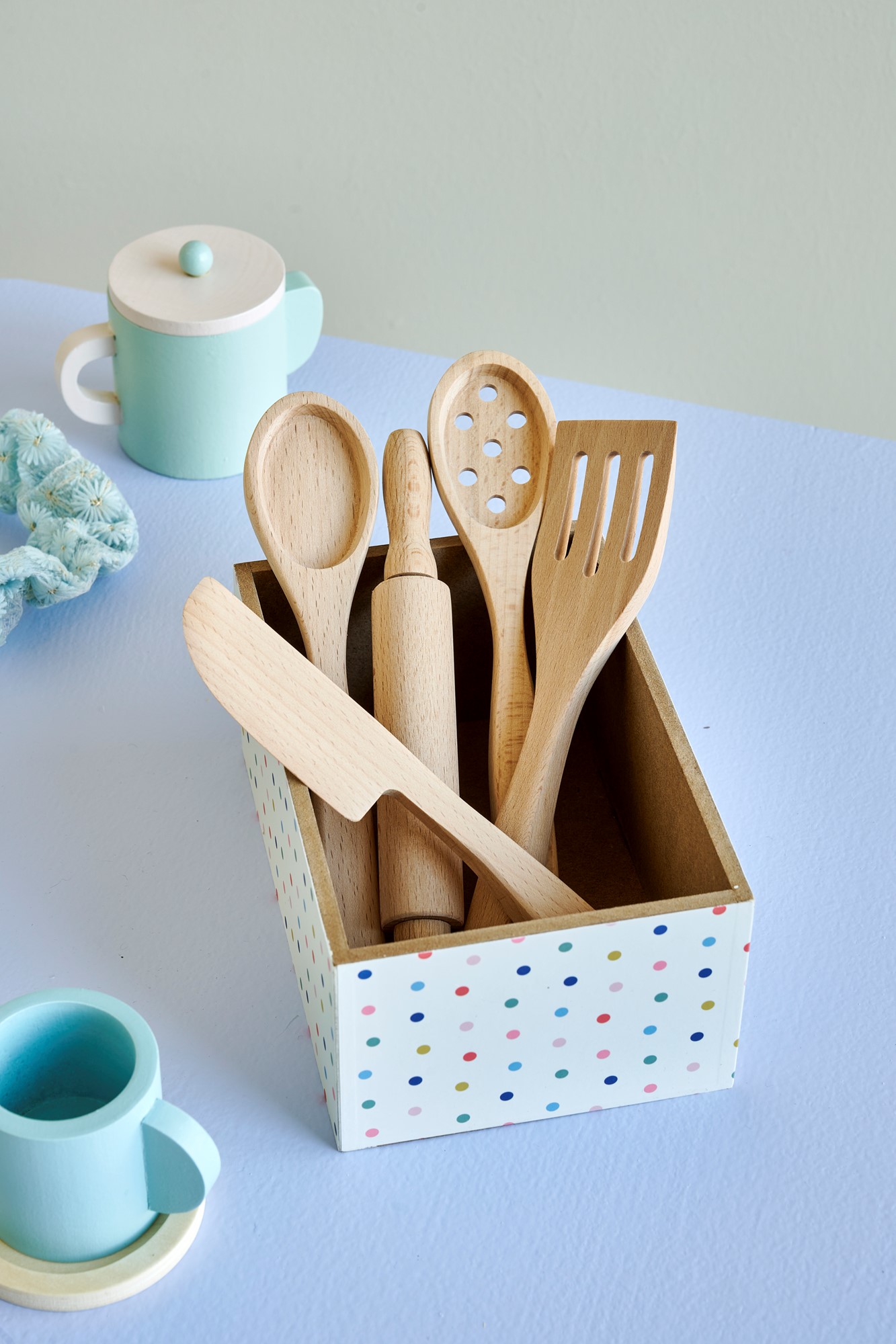 Toy spatula Beech wood. 18 cm.