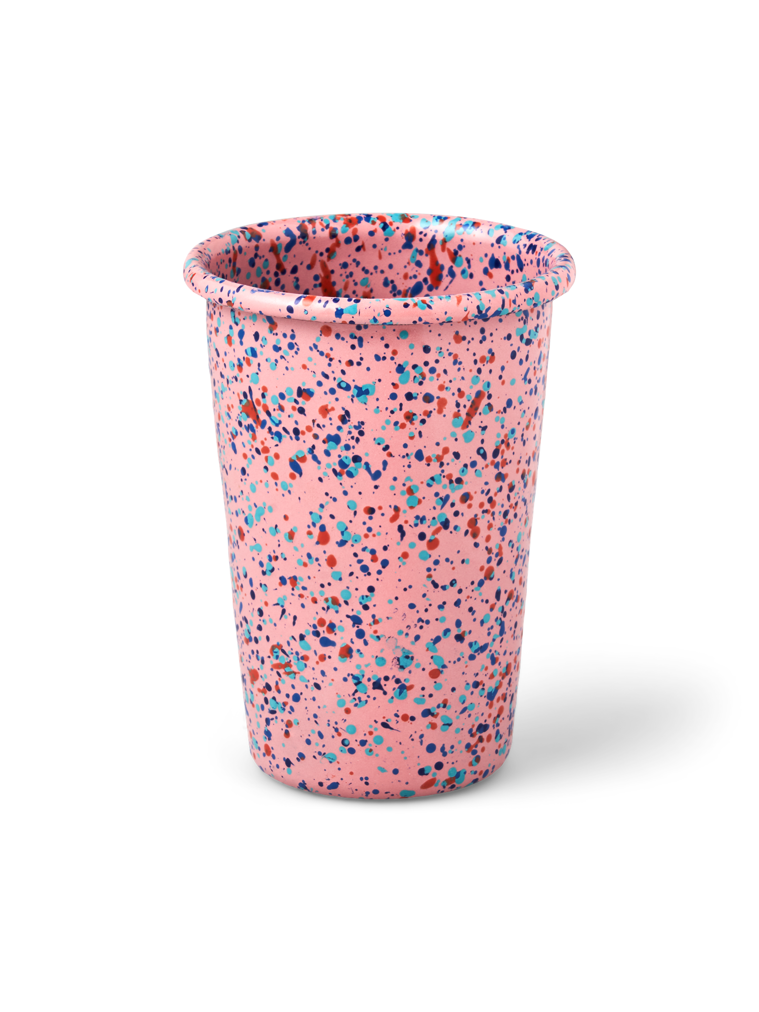 Flow Fest tumbler - pink Enameled steel. 400 ml.