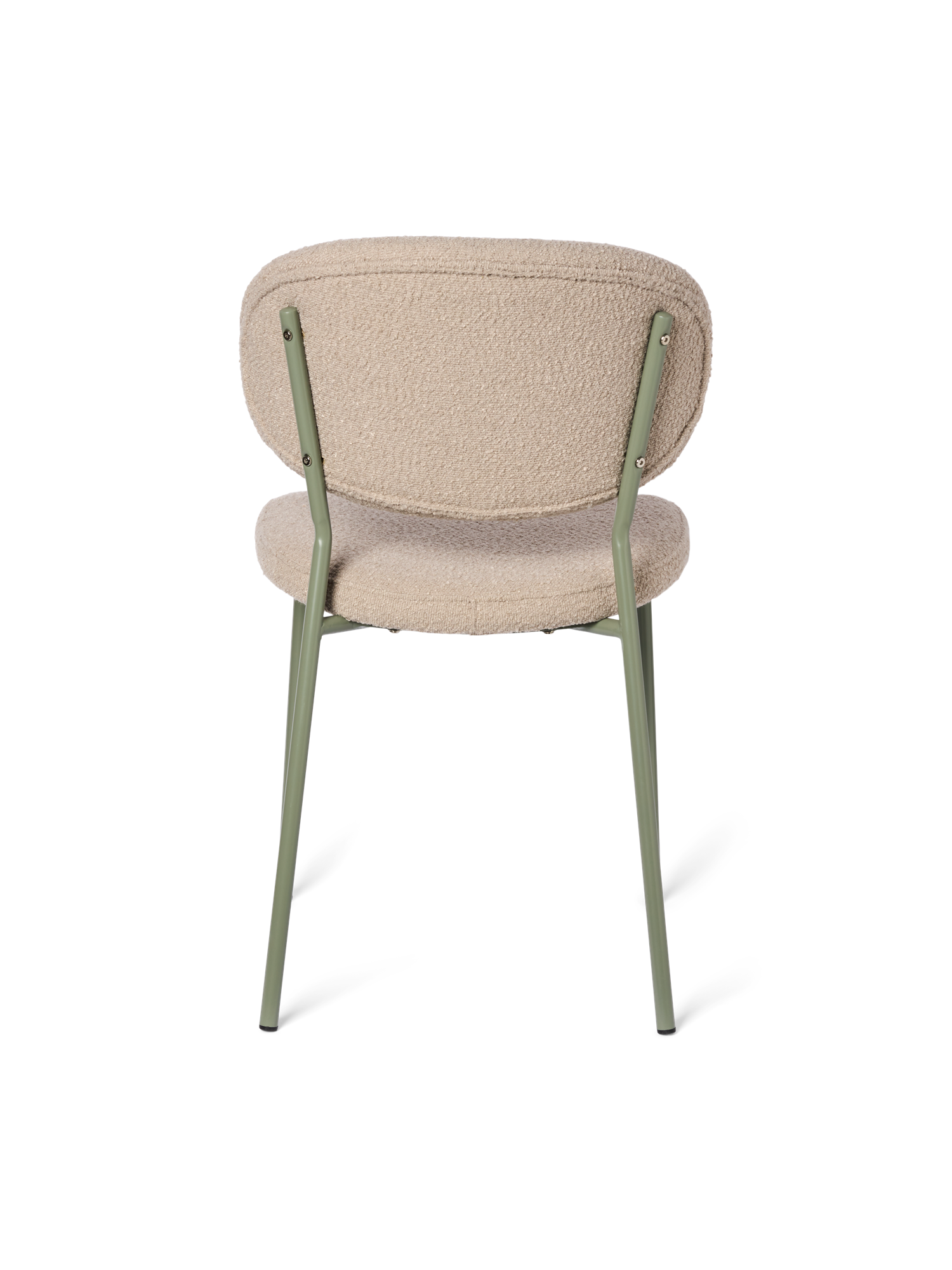 Chair with bouclé fabric 47 x 43.5 x 87.5 cm.