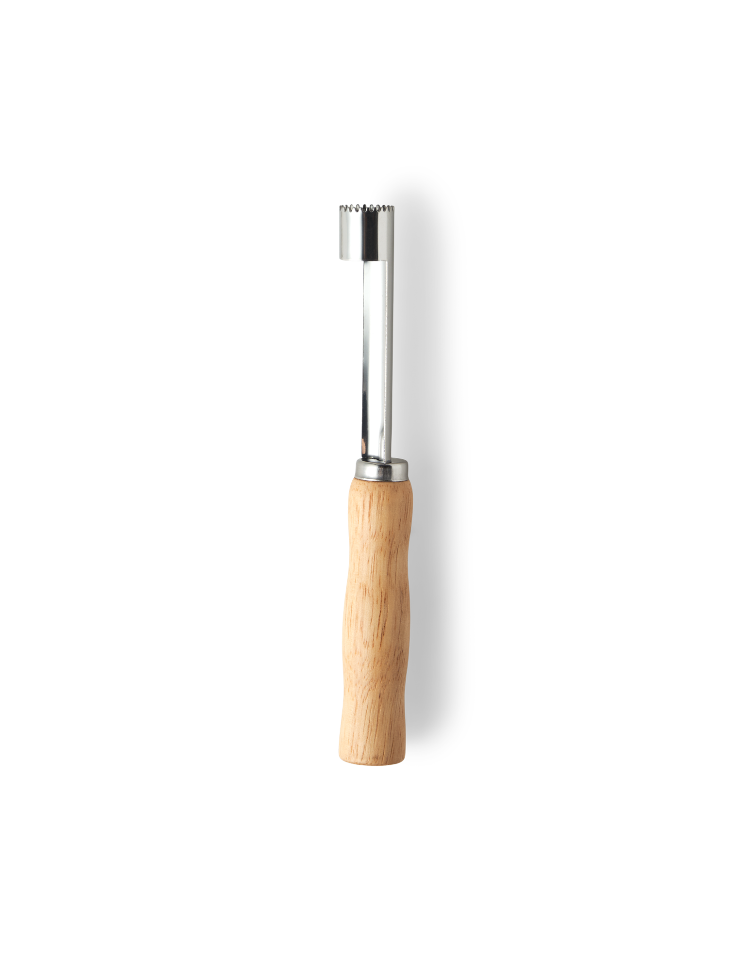 Fruit corer Rubbertree wood/stainless steel. 1.5 x 16.5 cm.