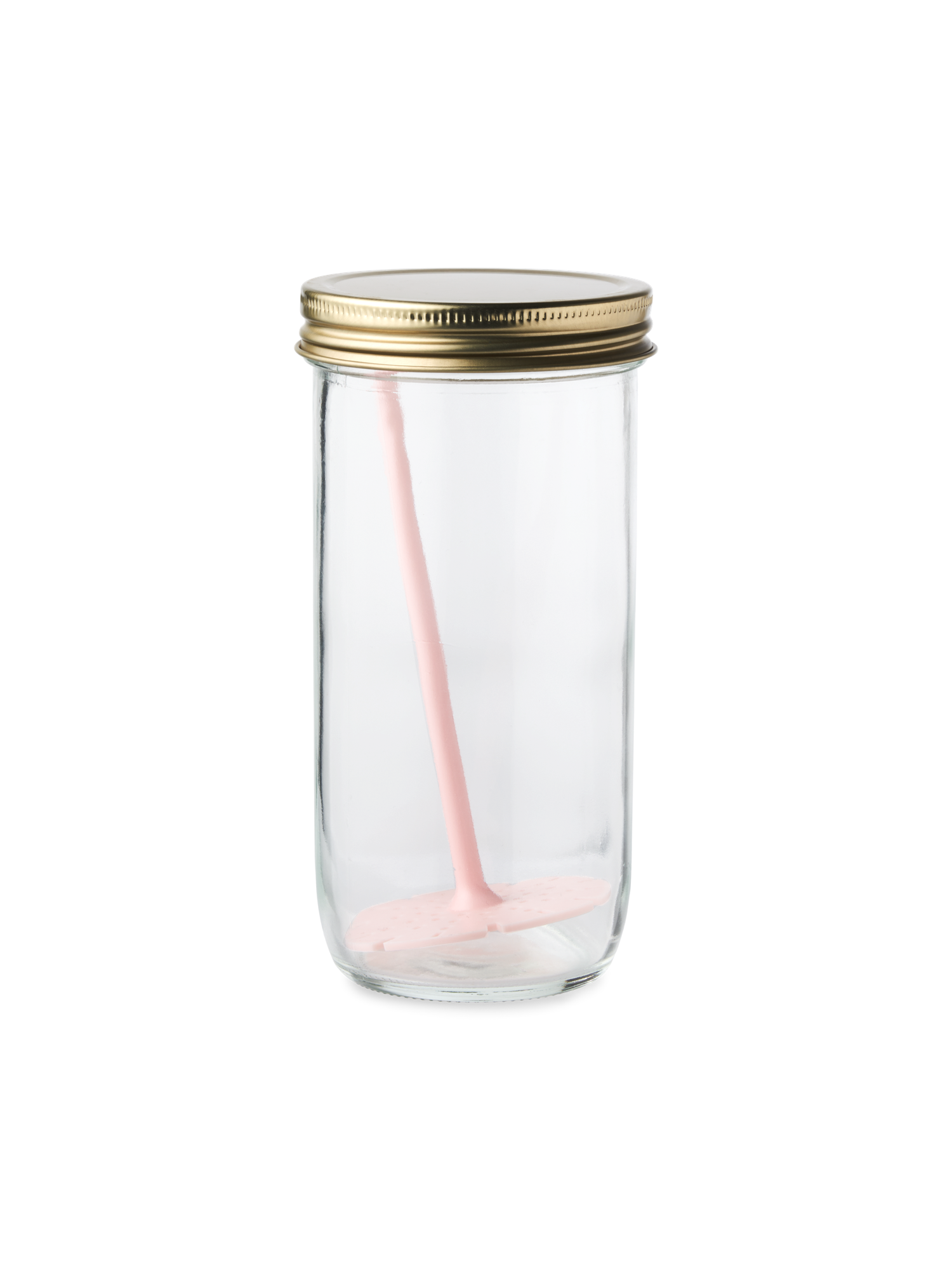 Glass jar with sieve 750 ml.