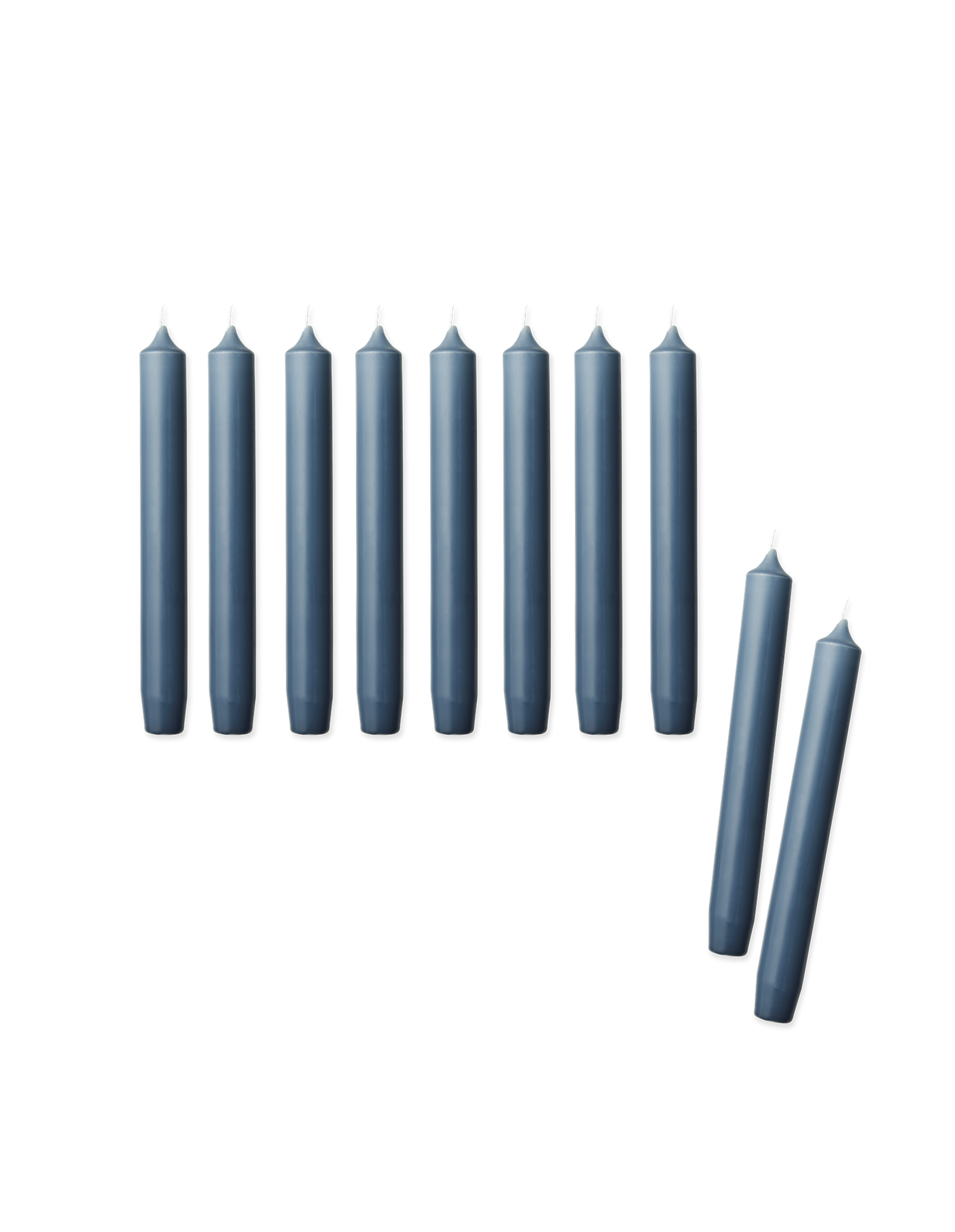 Taper candles 19 cm 10 pcs Paraffin. Ø2,2 x 19 cm. 10 pcs.
